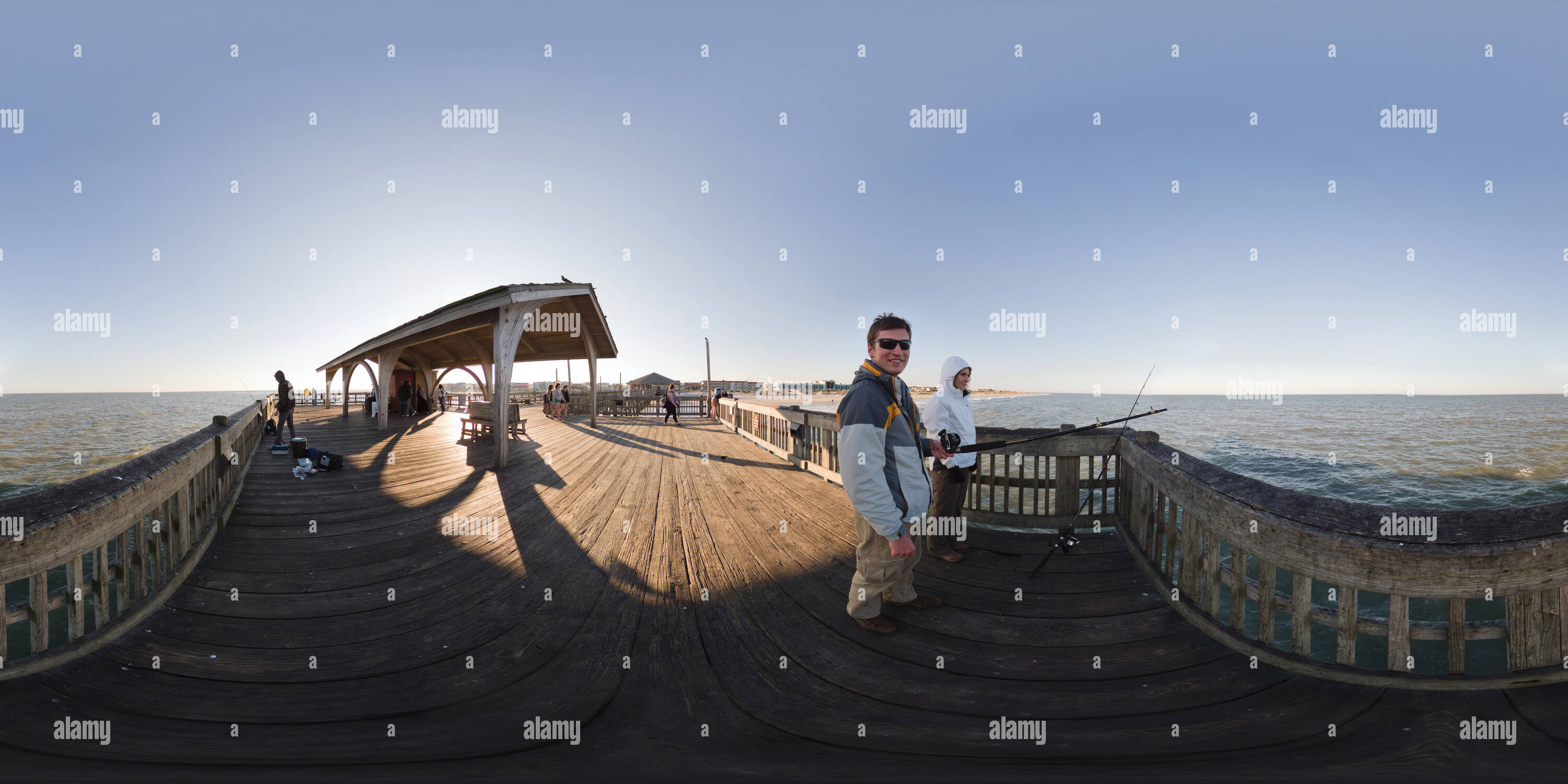 360° view of Fishing pier, Tybee Island - Alamy