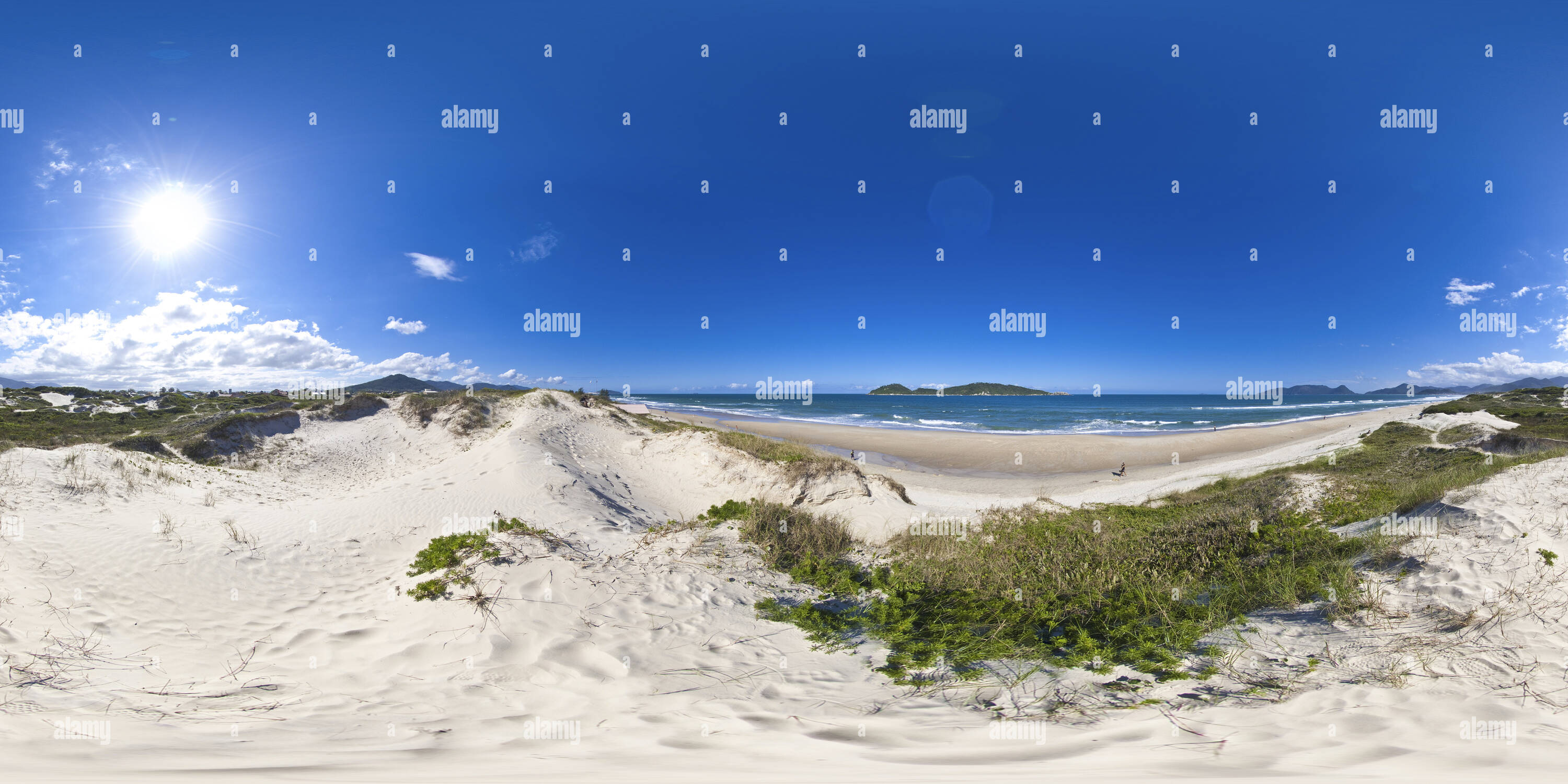 360° view of Campeche Beach Alamy