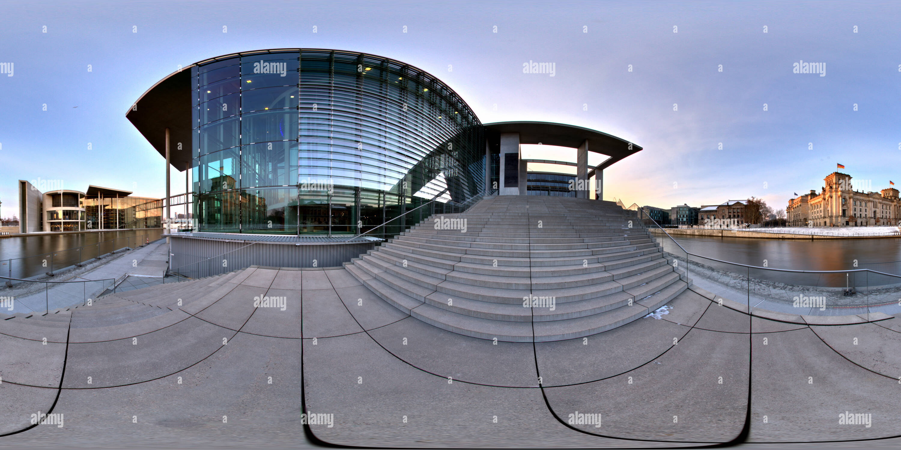 360 degree panoramic view of Marie-Elisabeth-Lueders House - Berlin