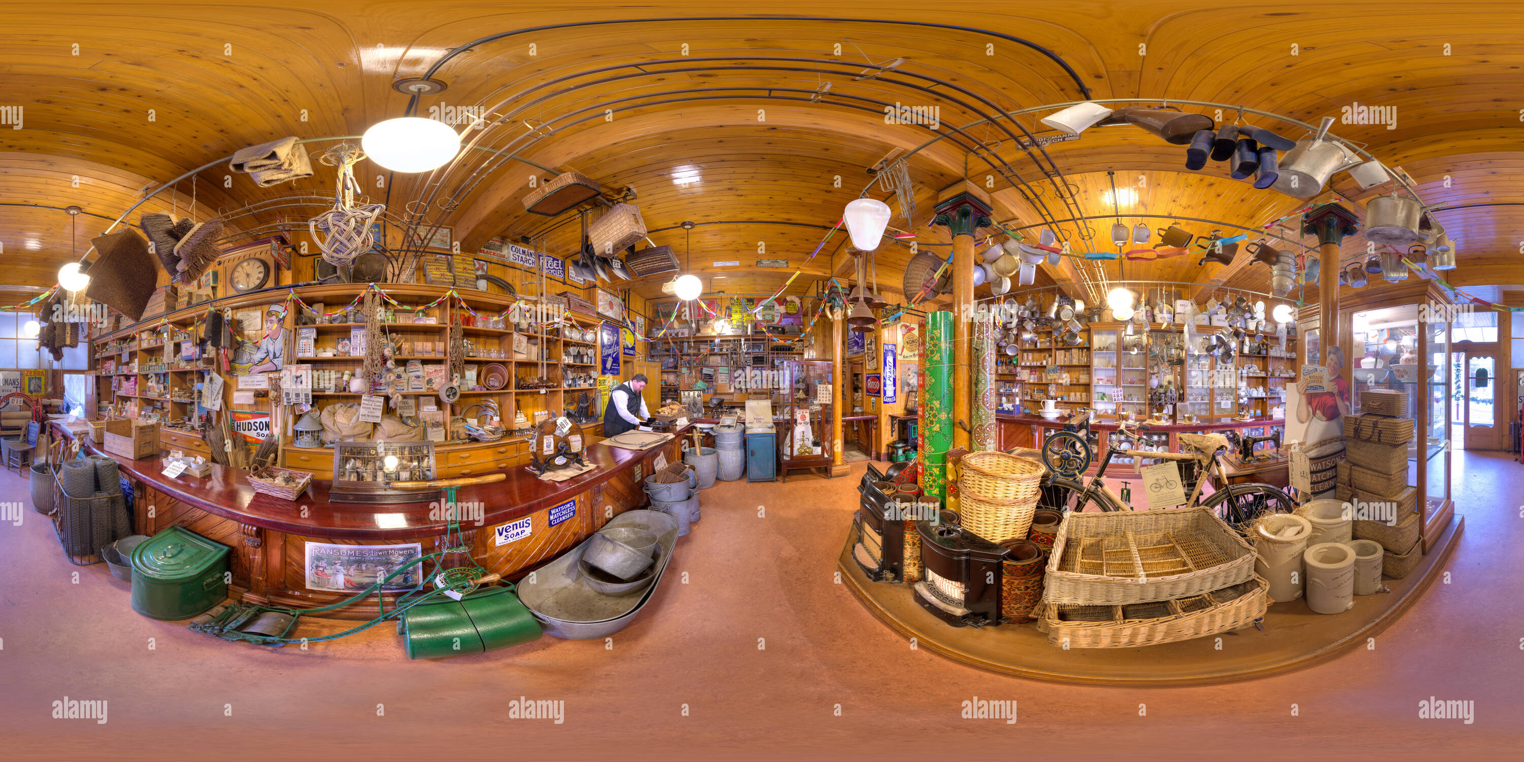 360 degree panoramic view of The Shop at Beamish Open-Air Museum