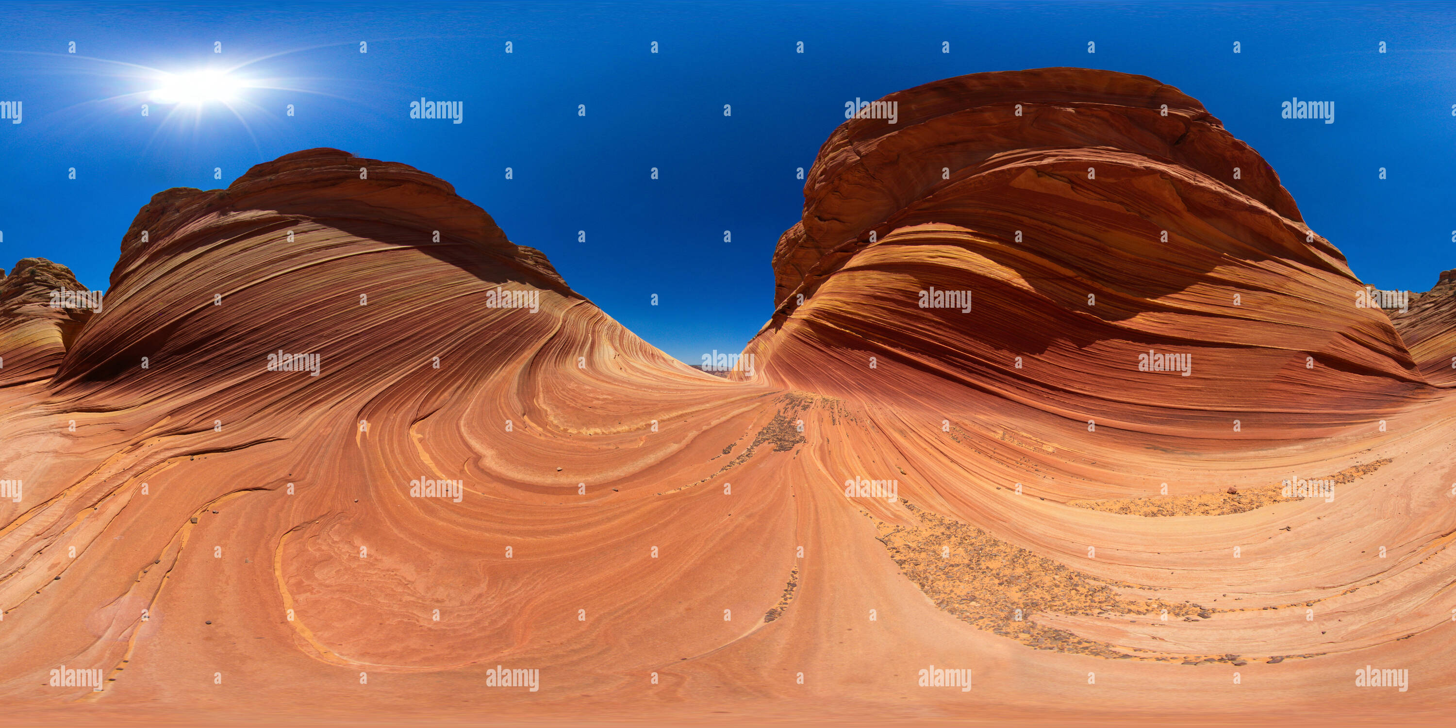 360° view of The Wave - Utah - Alamy