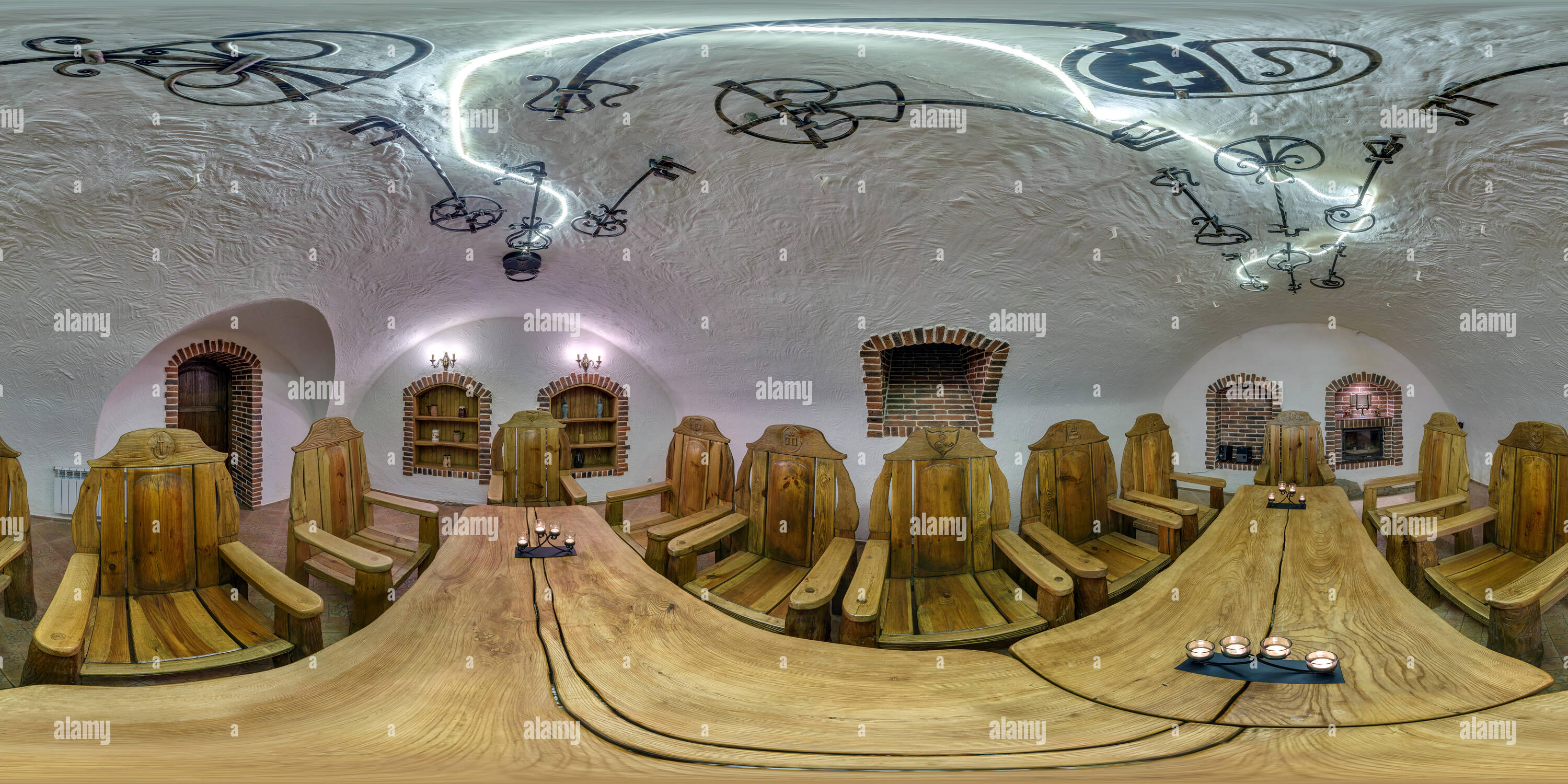 360° View Of GRODNO, BELARUS - NOVEMBER 22, 2013: Full Spherical 360 By ...