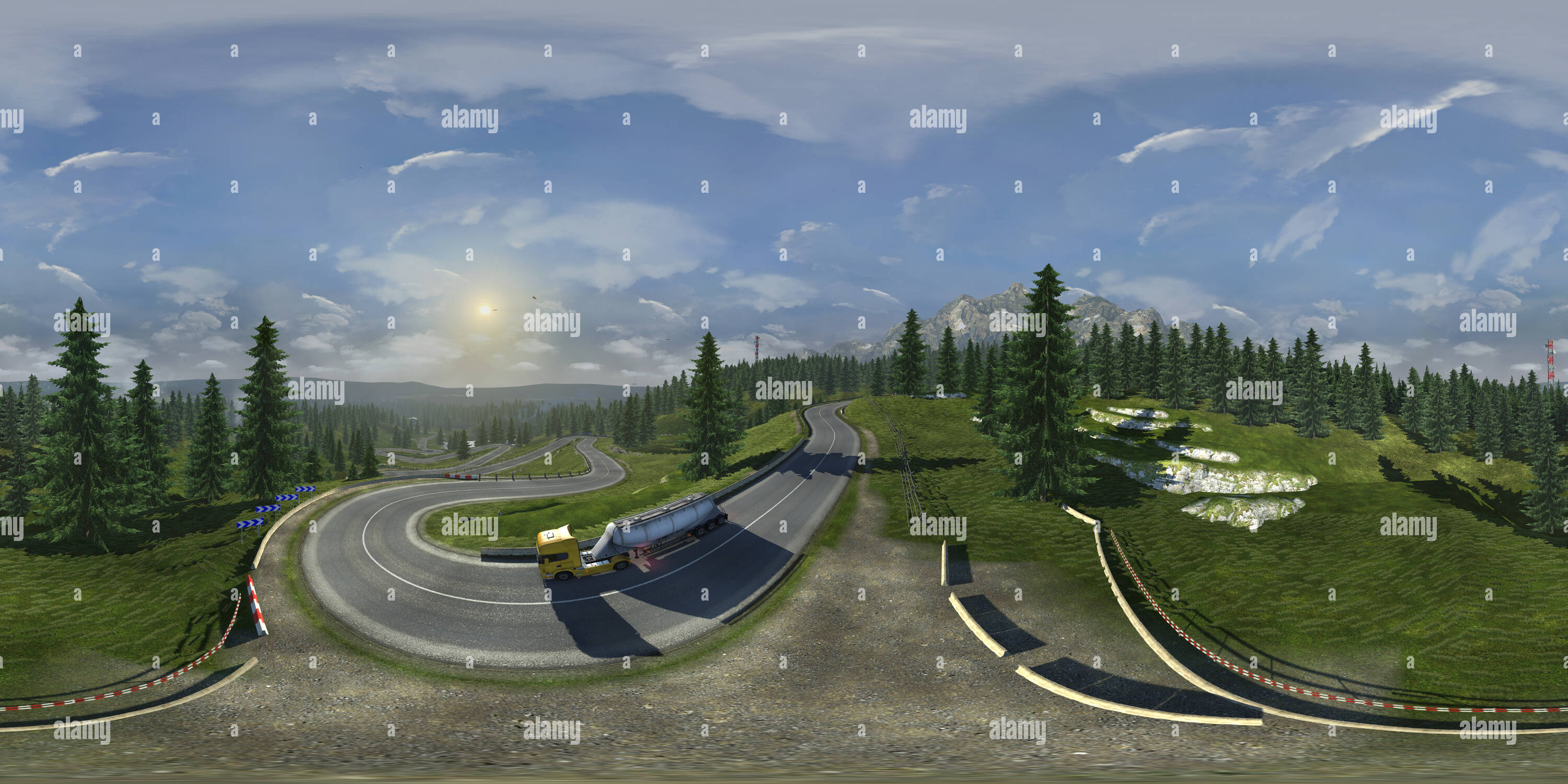 scania truck driving simulator map