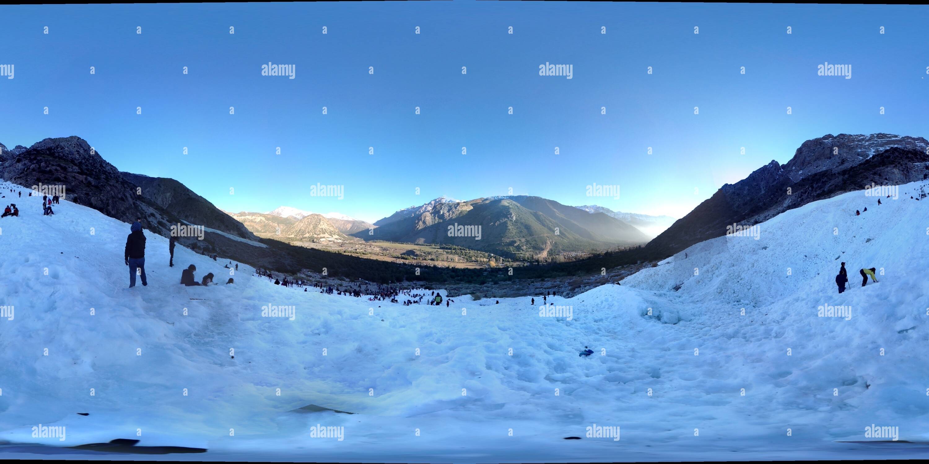 360 degree panoramic view of Cajon del Maipo Valley