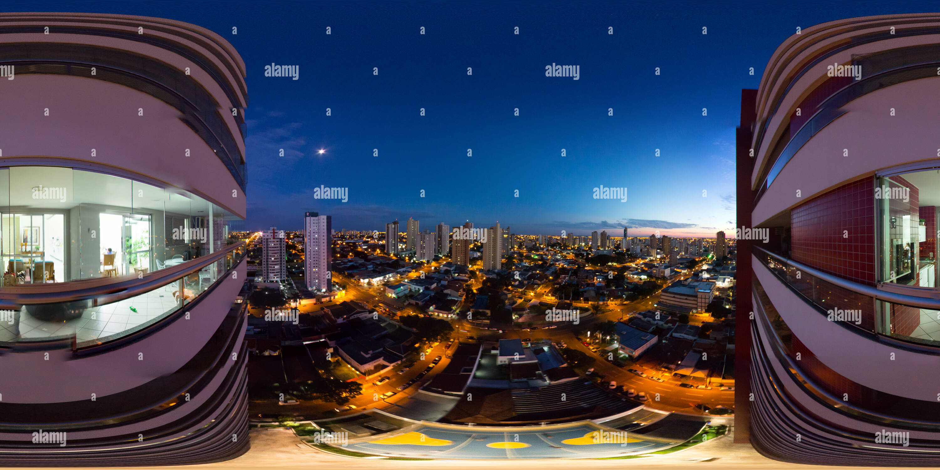 360 degree panoramic view of campo-grande-ms