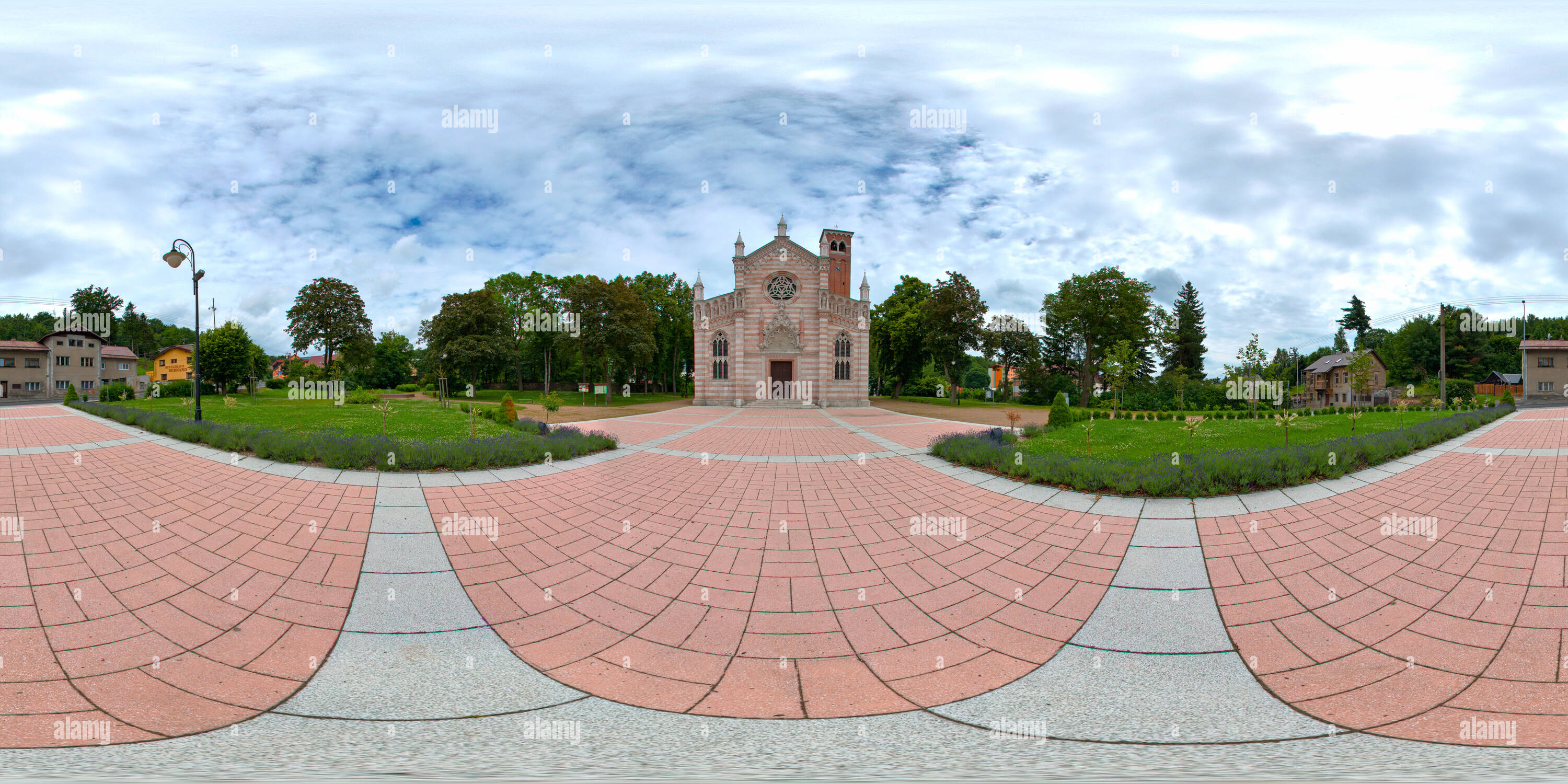 360 degree panoramic view of Church of the Immaculate Conception of the Virgin Mary in Dubi