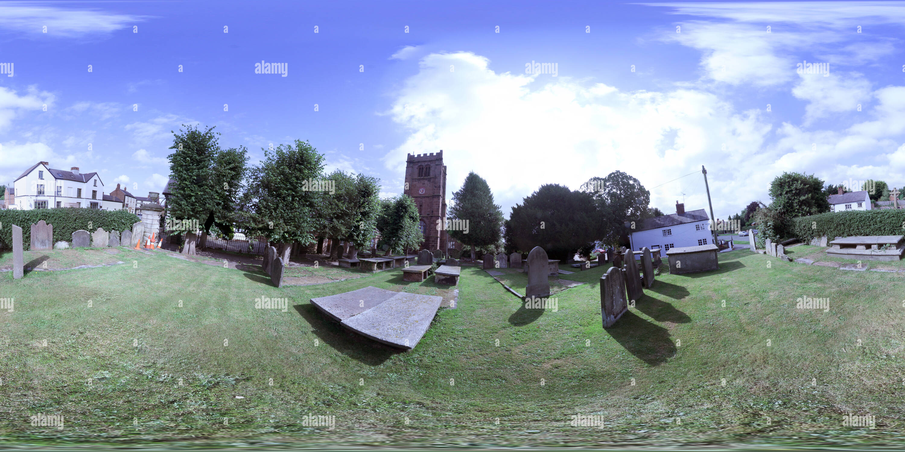 360 degree panoramic view of St. Andrews Church Tarvin front