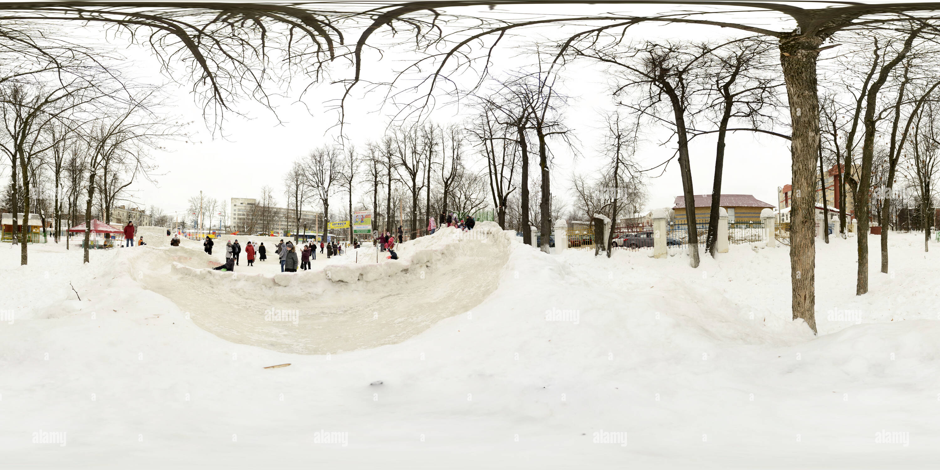 360 View Of Winter Children s Park Alamy