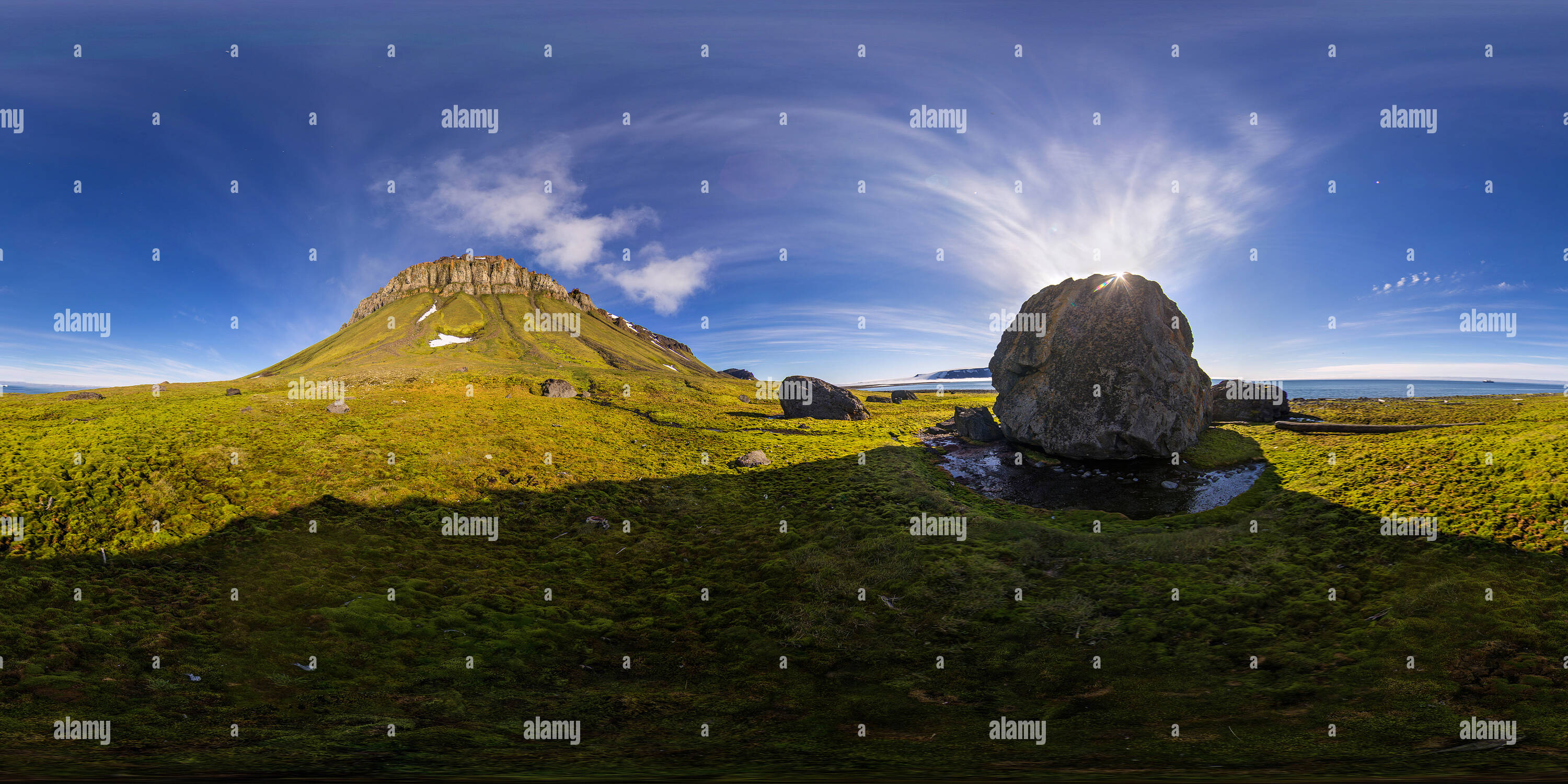 360° view of Hertha, Cape Flora, Northbrook Island, Franz Josef Land