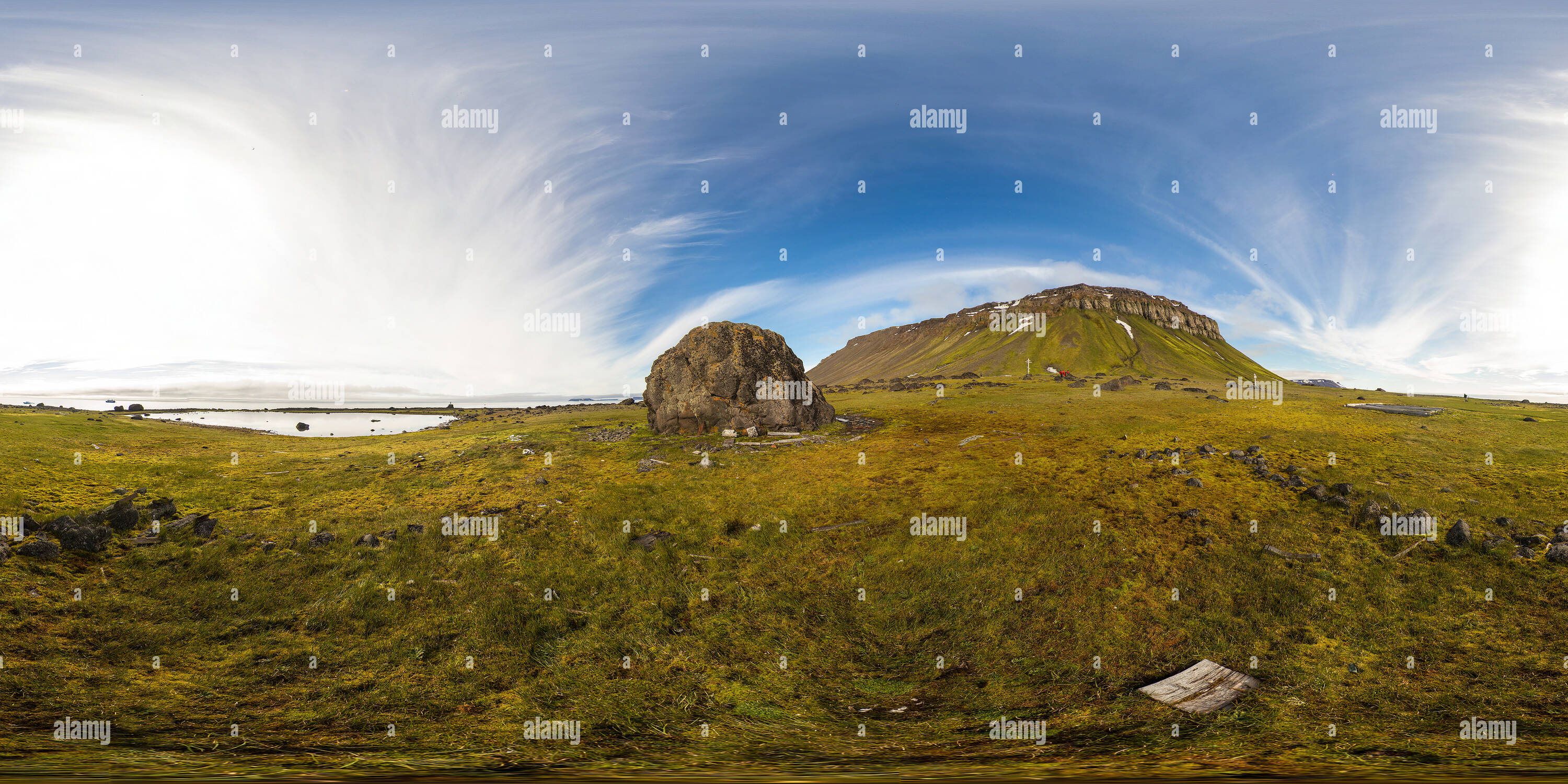 360° view of Hertha, Cape Flora, Northbrook Island, Franz Josef Land