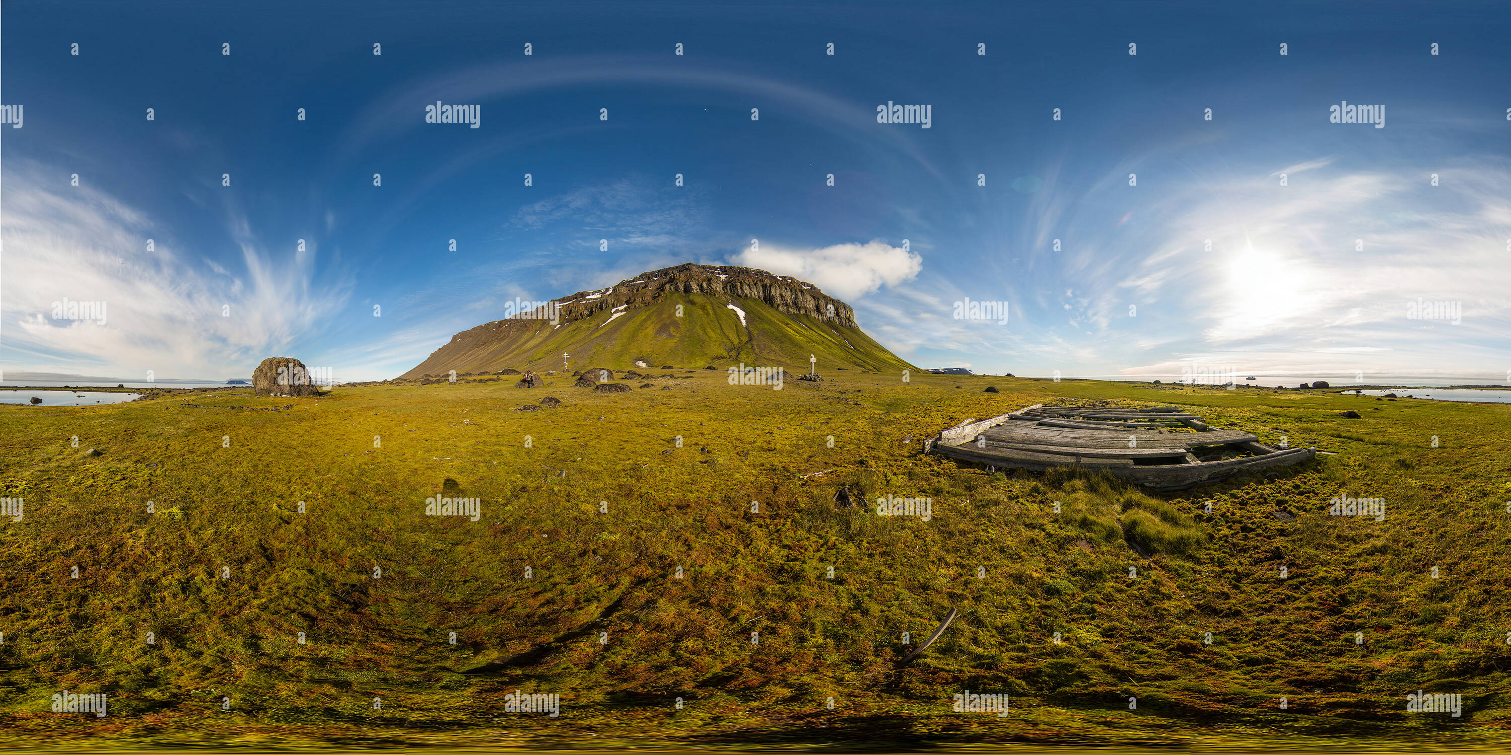 360° view of Elmwood, Cape Flora, Northbrook Island, Franz Josef Land
