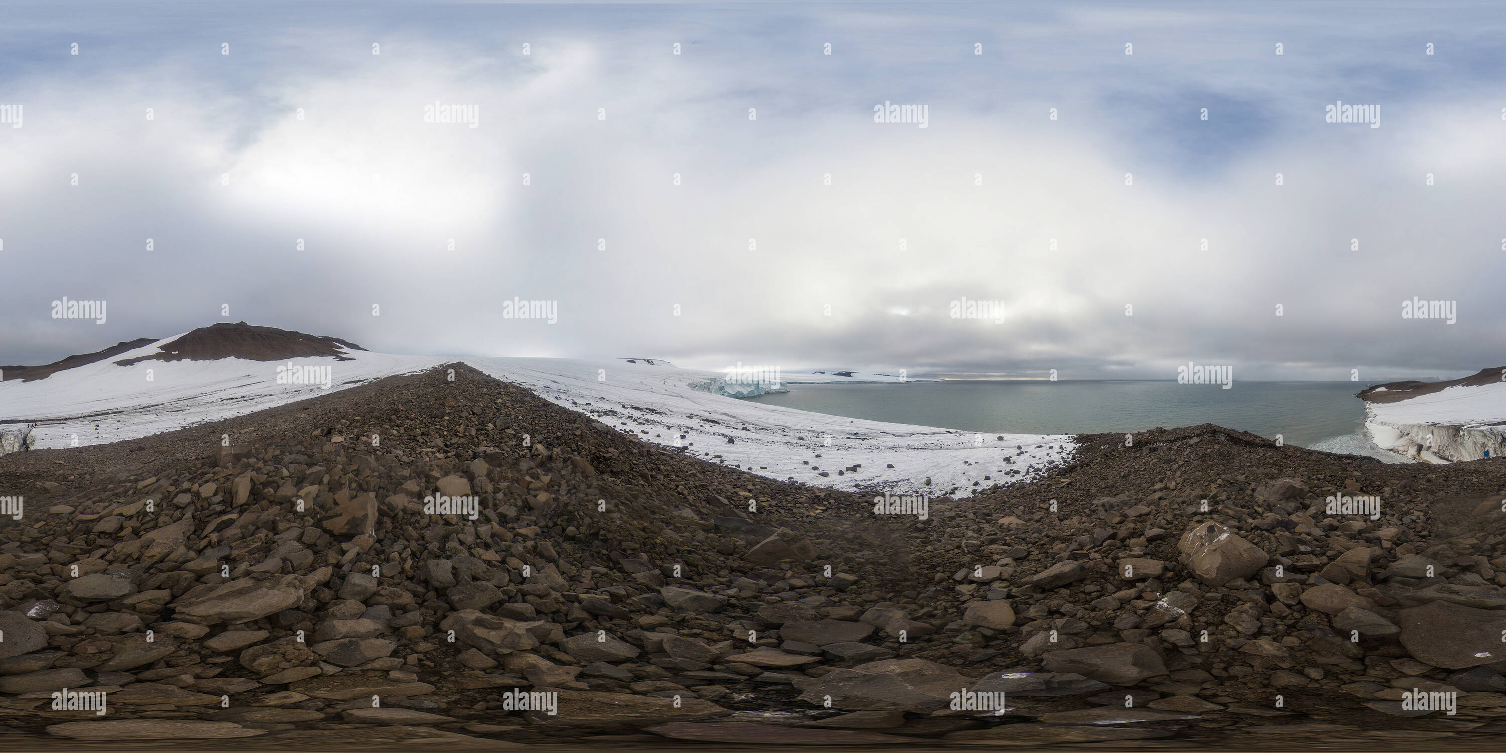 360° view of Luigi Island, Franz Josef Land Alamy