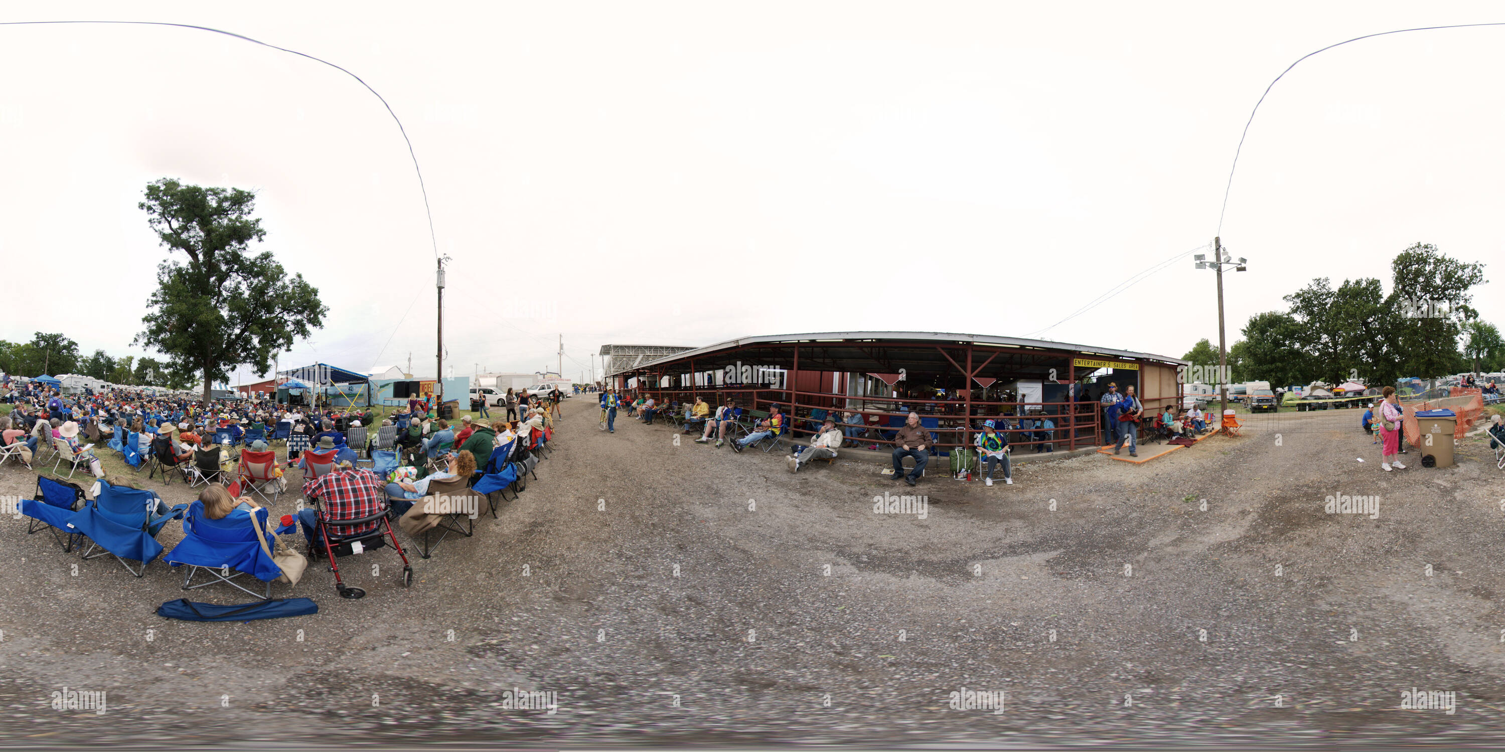 360° view of Stage Three at the Walnut Valley Festival in Winfield Alamy