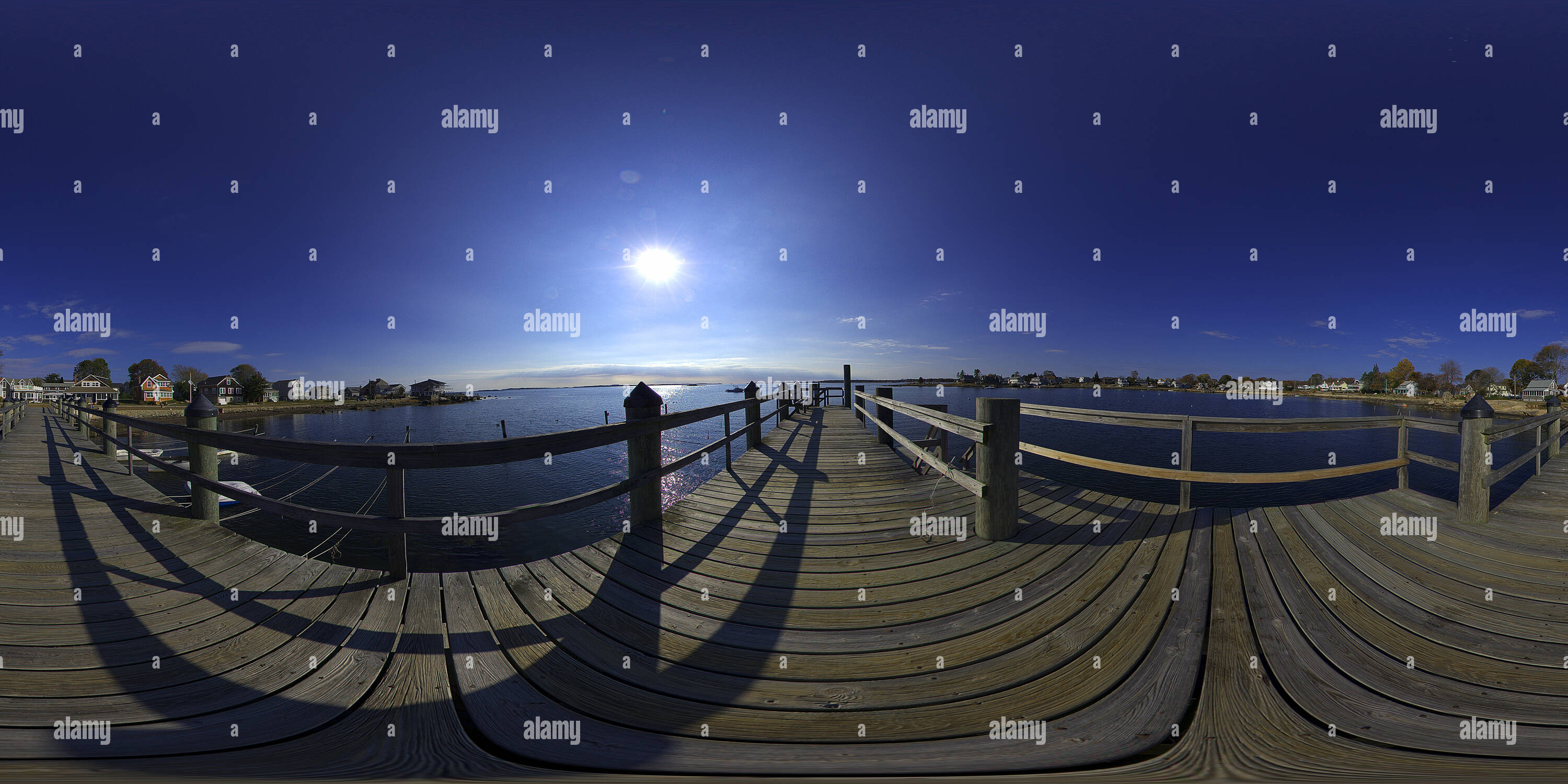 360° view of Lords Point, Stonington, CT. USA Alamy