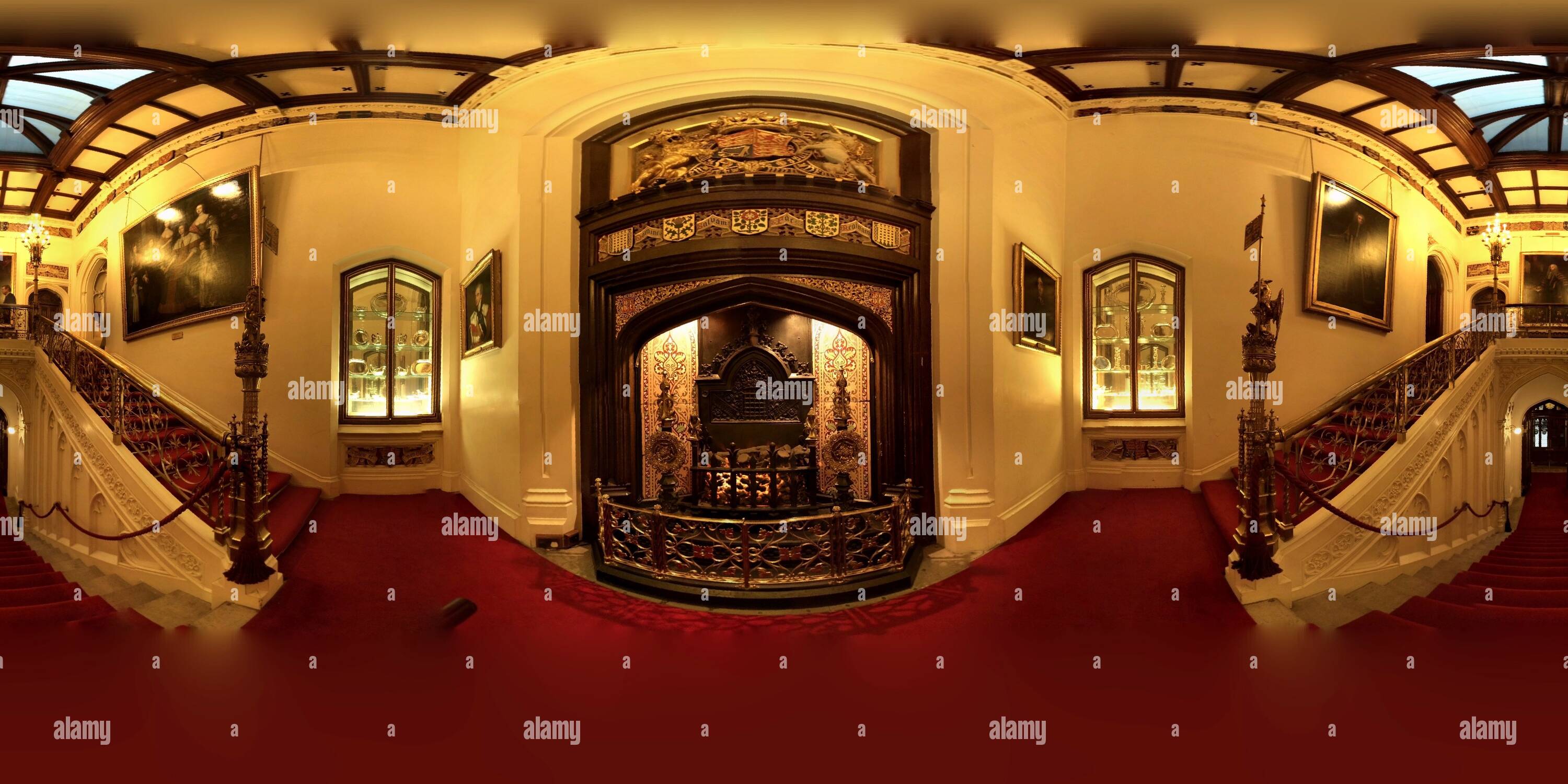 360° view of Staircase leading to the Speakers House Alamy