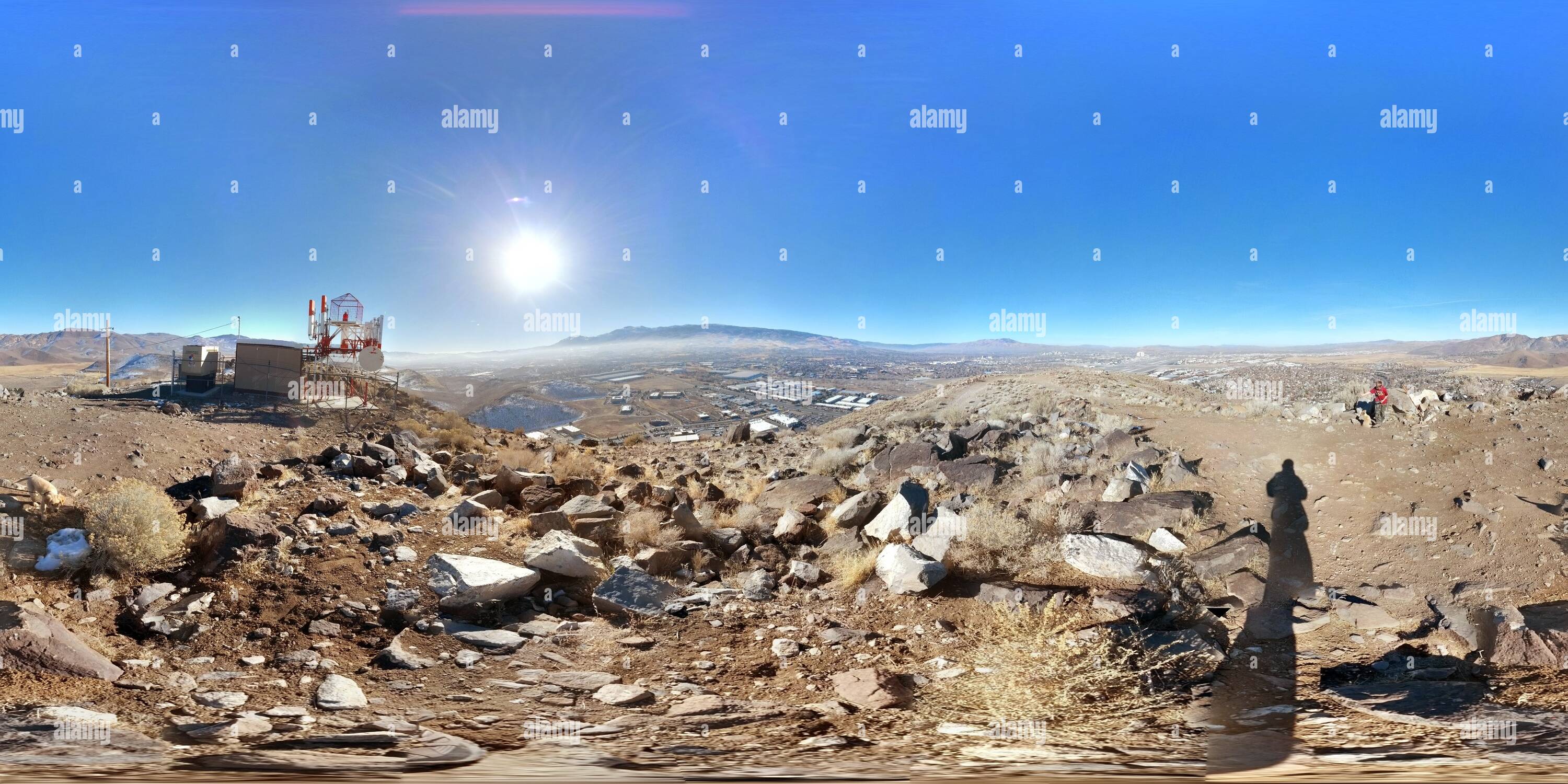 360° view of Rattlesnake Mountain Summit Alamy