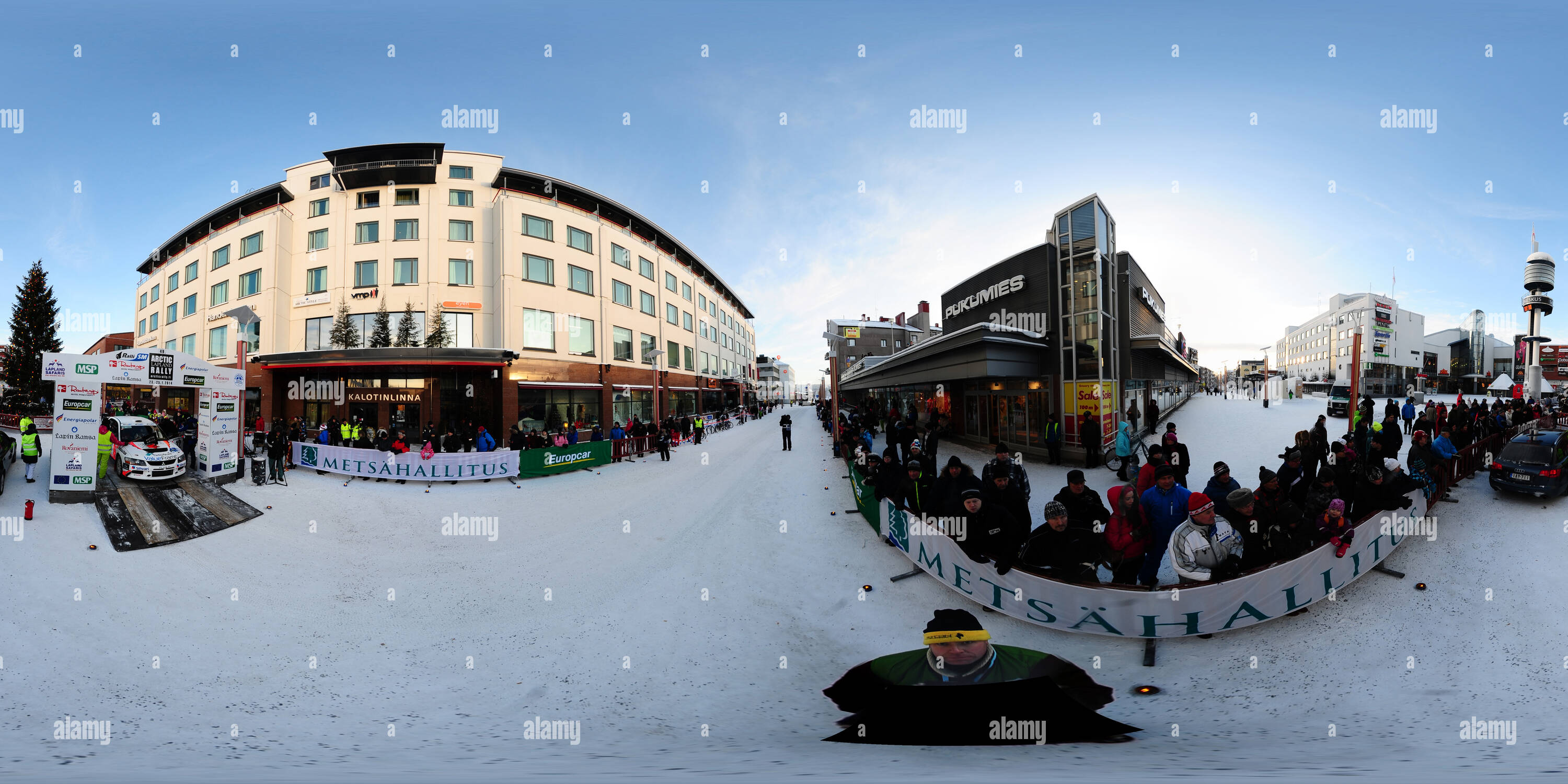 360° view of 2014 Arctic Lapland Rally - Ceremonial Start 1 - Alamy 