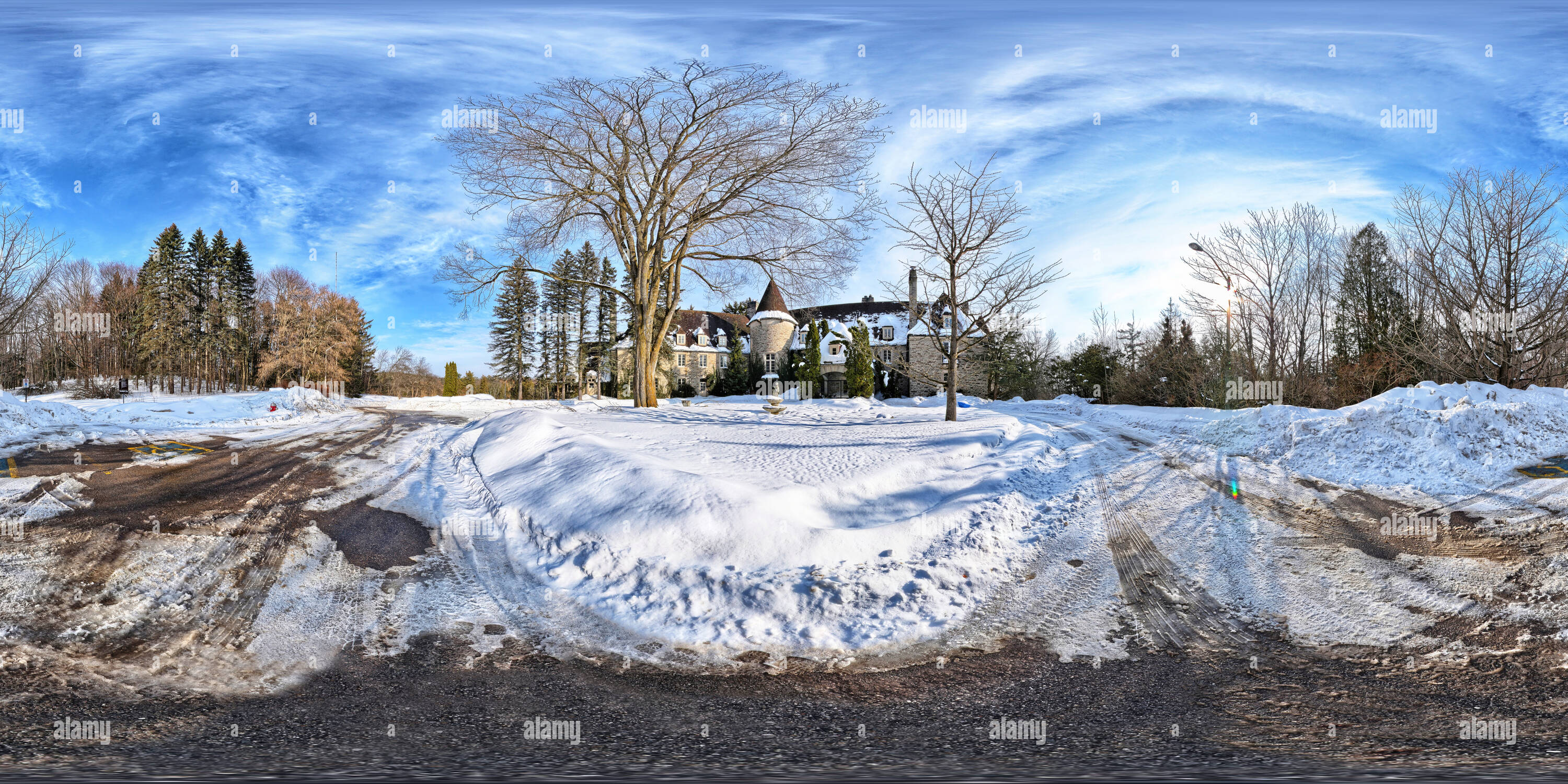 360 degree panoramic view of Eaton Hall, King City, Ontario, Canada