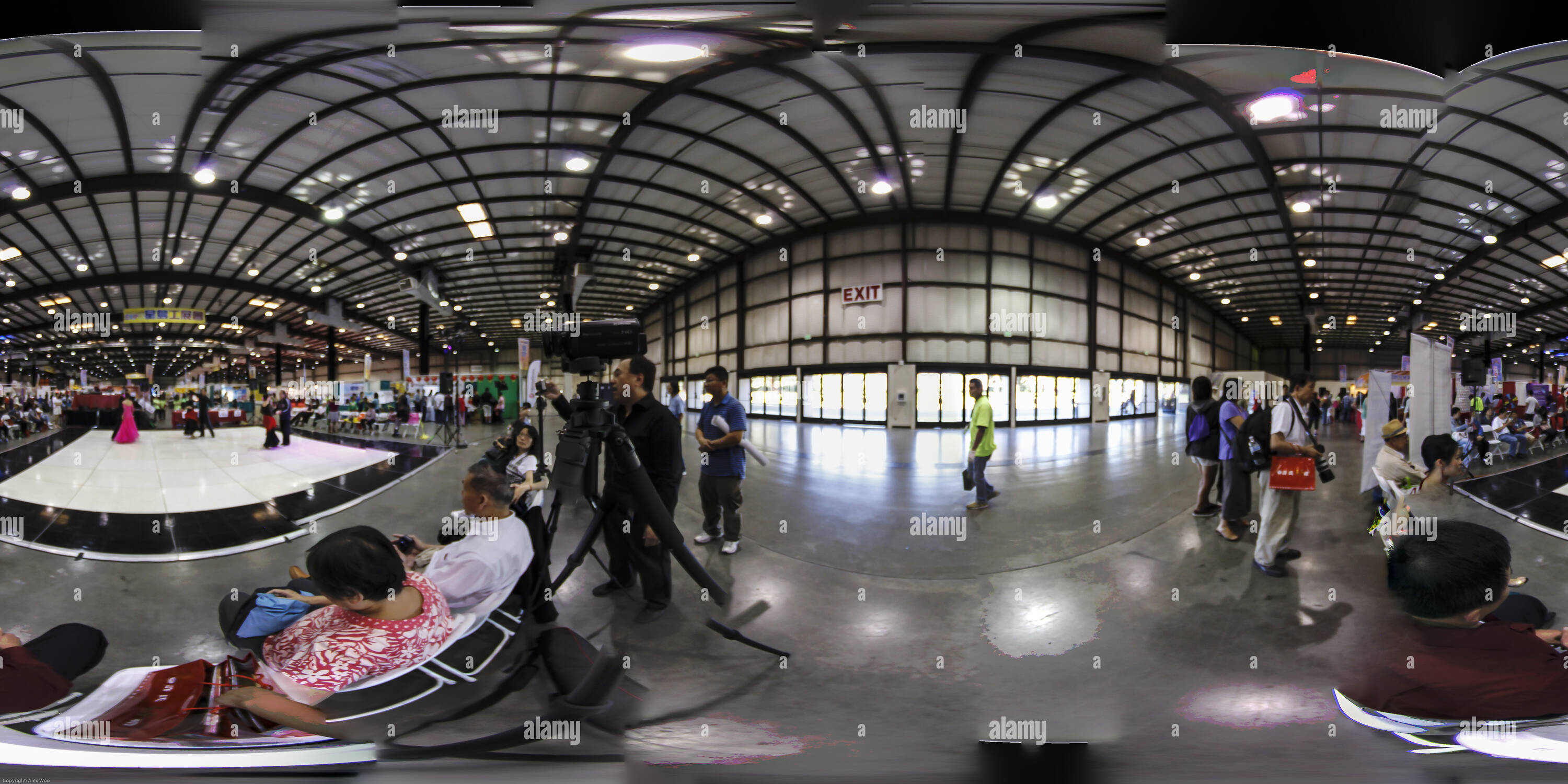 360° view of Sing Tao Expo Ballroom Dance Performance Alamy