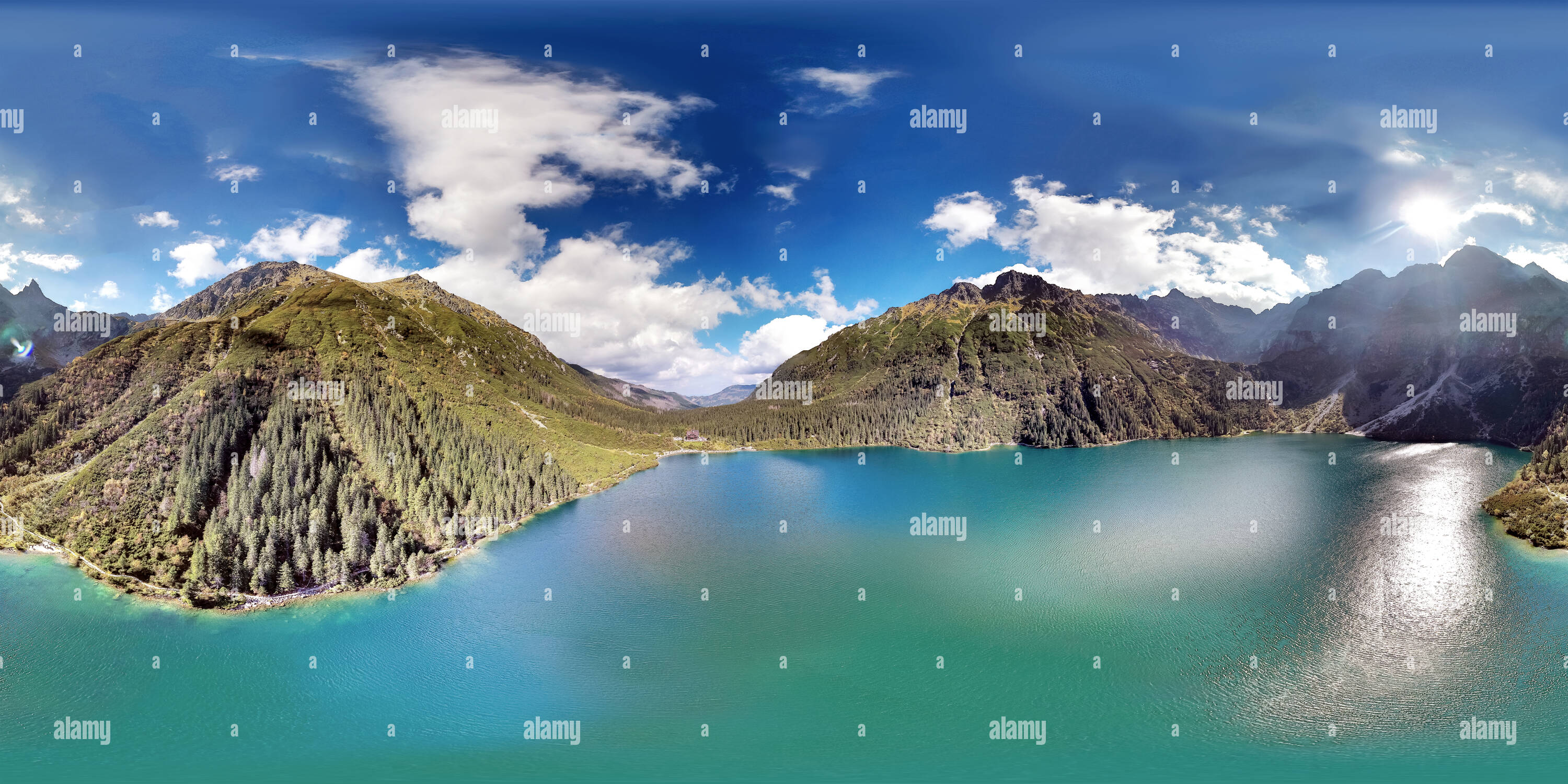 360° view of Morskie Oko - Alamy