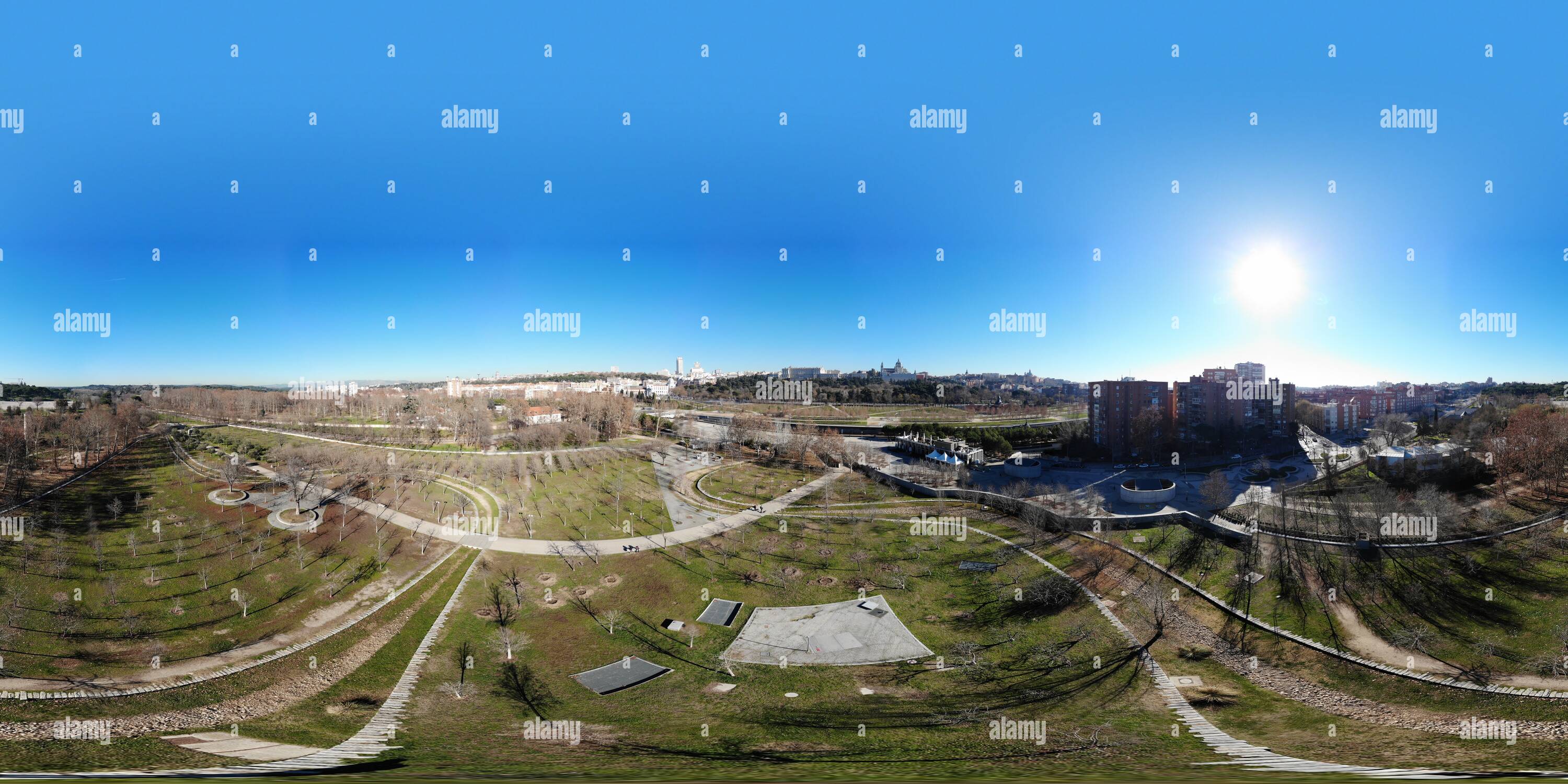 360° view of Casa de Campo, Madrid Alamy