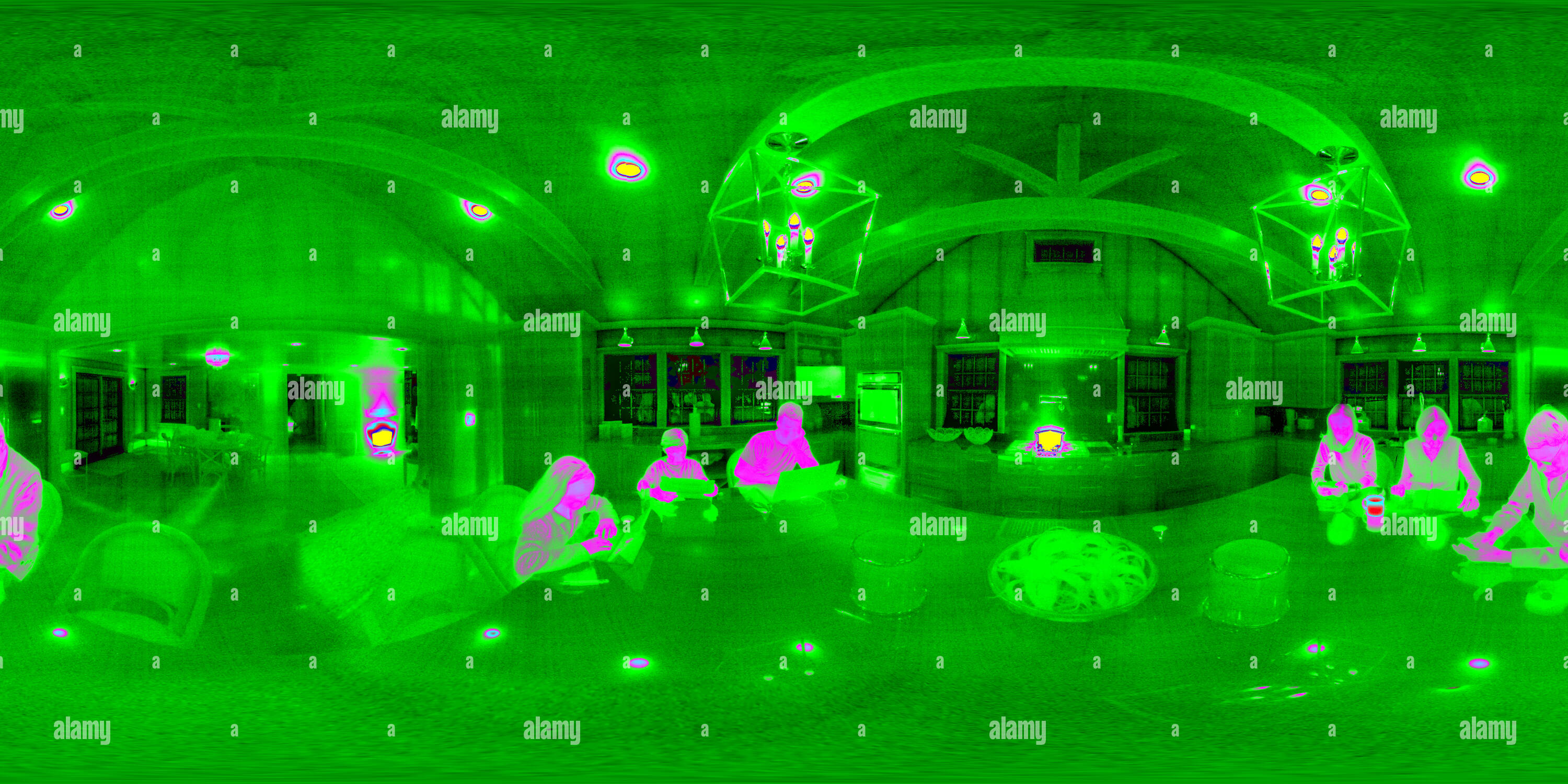 360° view of Kitchen in Thermal Infrared - Alamy