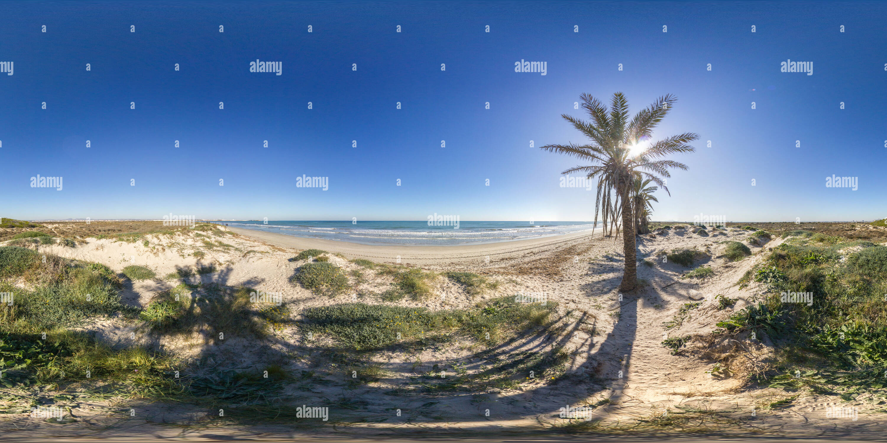 360 degree panoramic view of Playa De La Llana