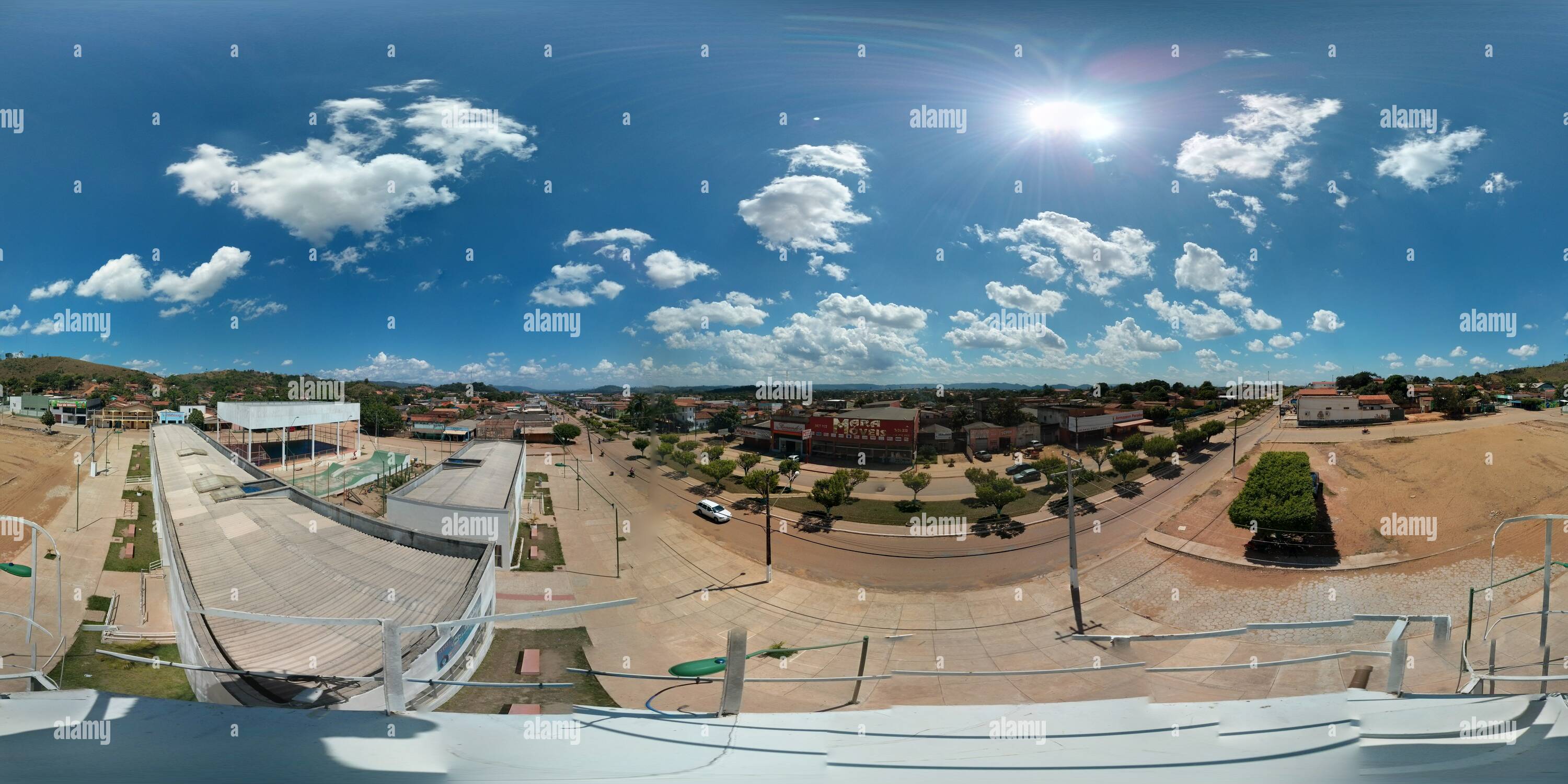 360 degree panoramic view of São Félix do Xingu Visão panorâmica em 360º graus.