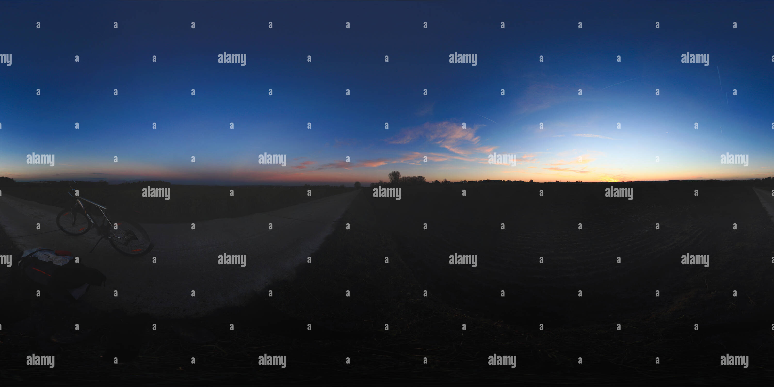 360° view of After the sunset Alamy