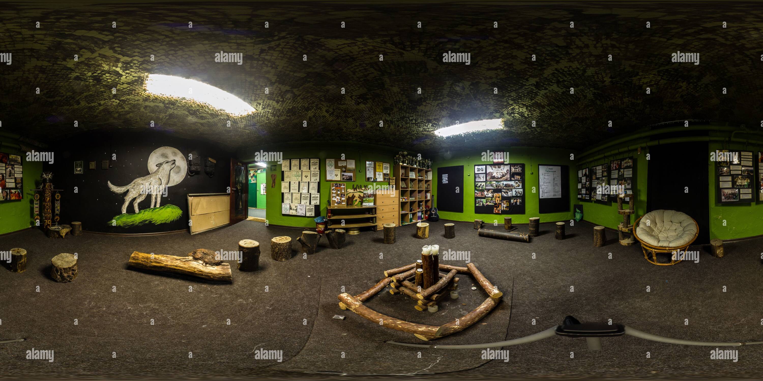 360 degree panoramic view of Scout meeting place