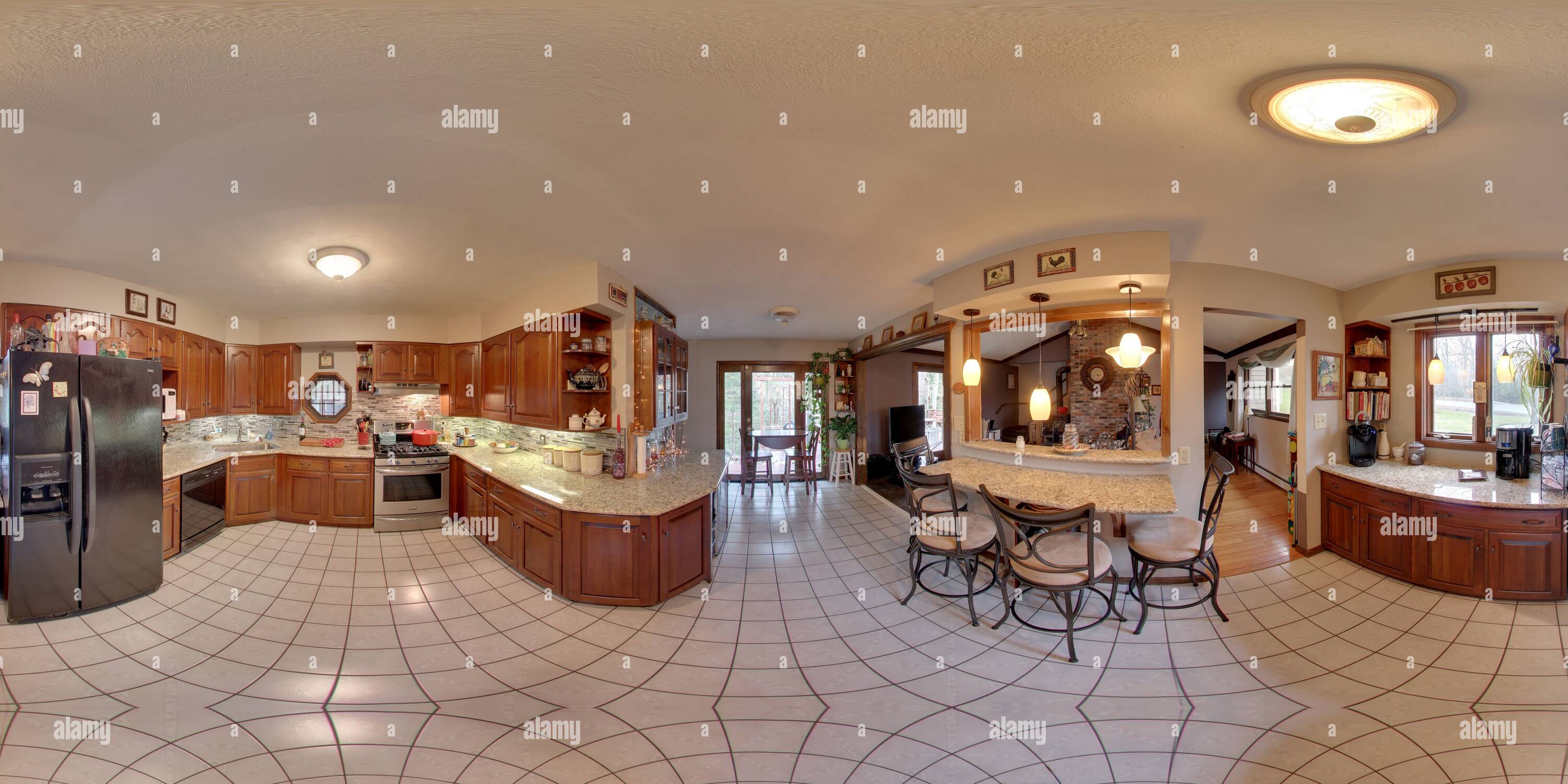 360° view of Burns Rd Kitchen Alamy