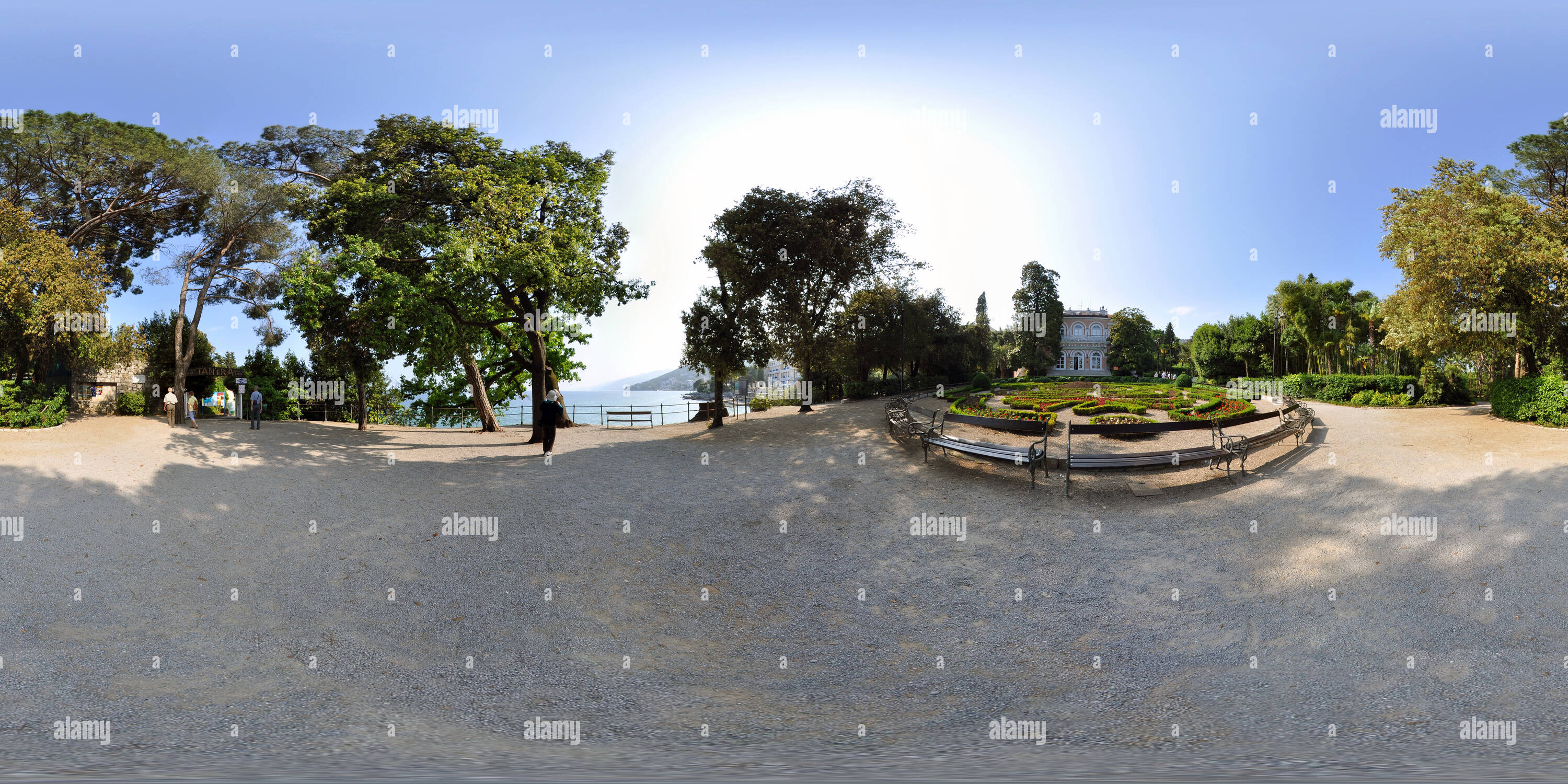 360° view of Opatija, Villa and park Angiolina - Alamy