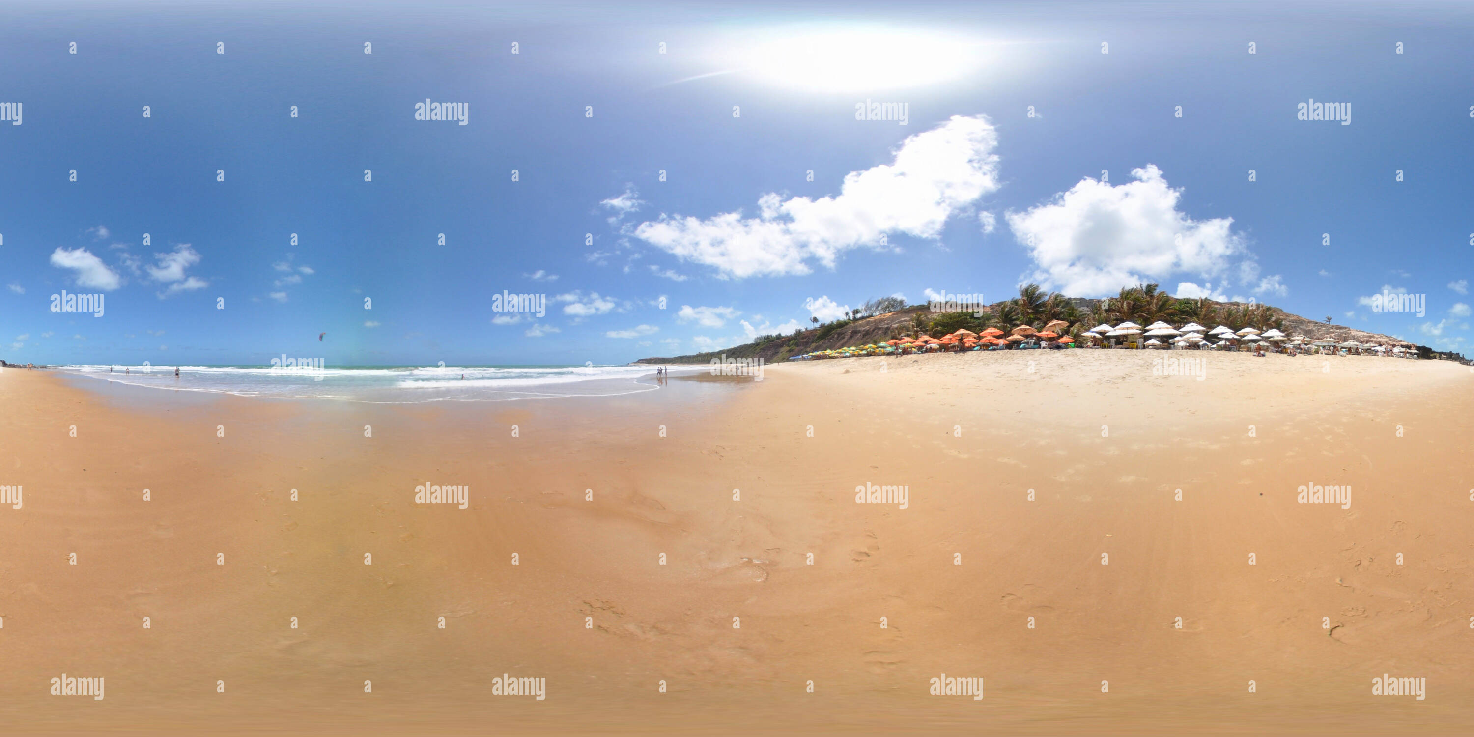 360 degree panoramic view of Lovers beach 'Praia do Amor' - Natal / Brazil