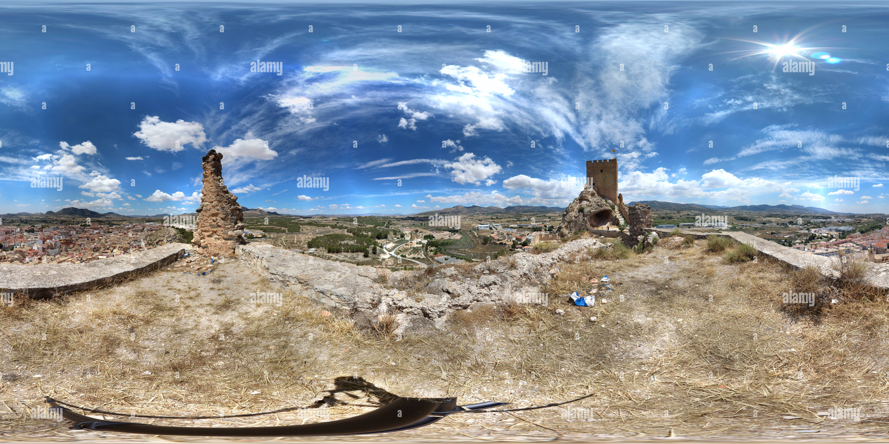 360 degree panoramic view of Castillo de Sax