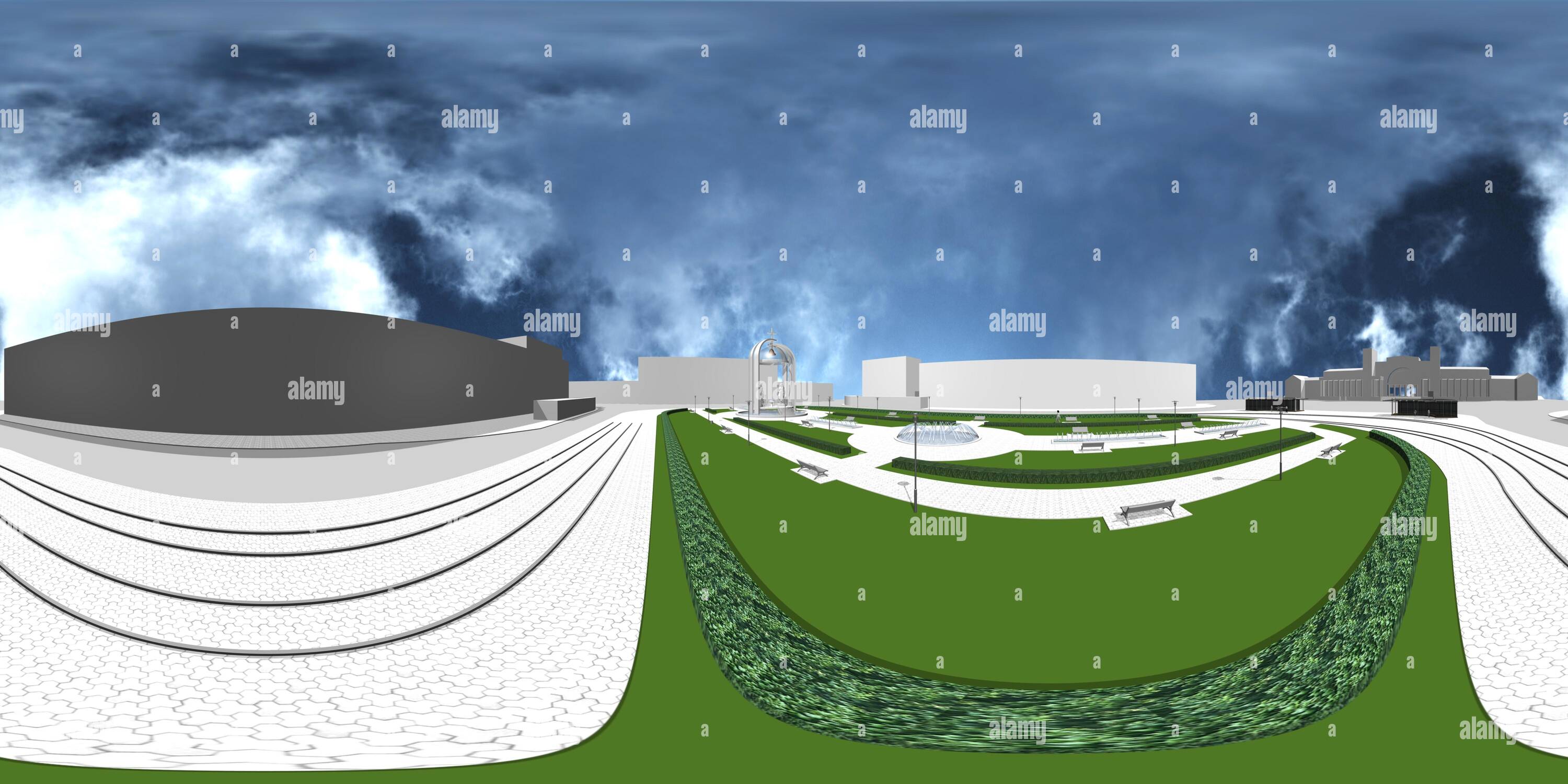 360° view of Square Project - Alamy