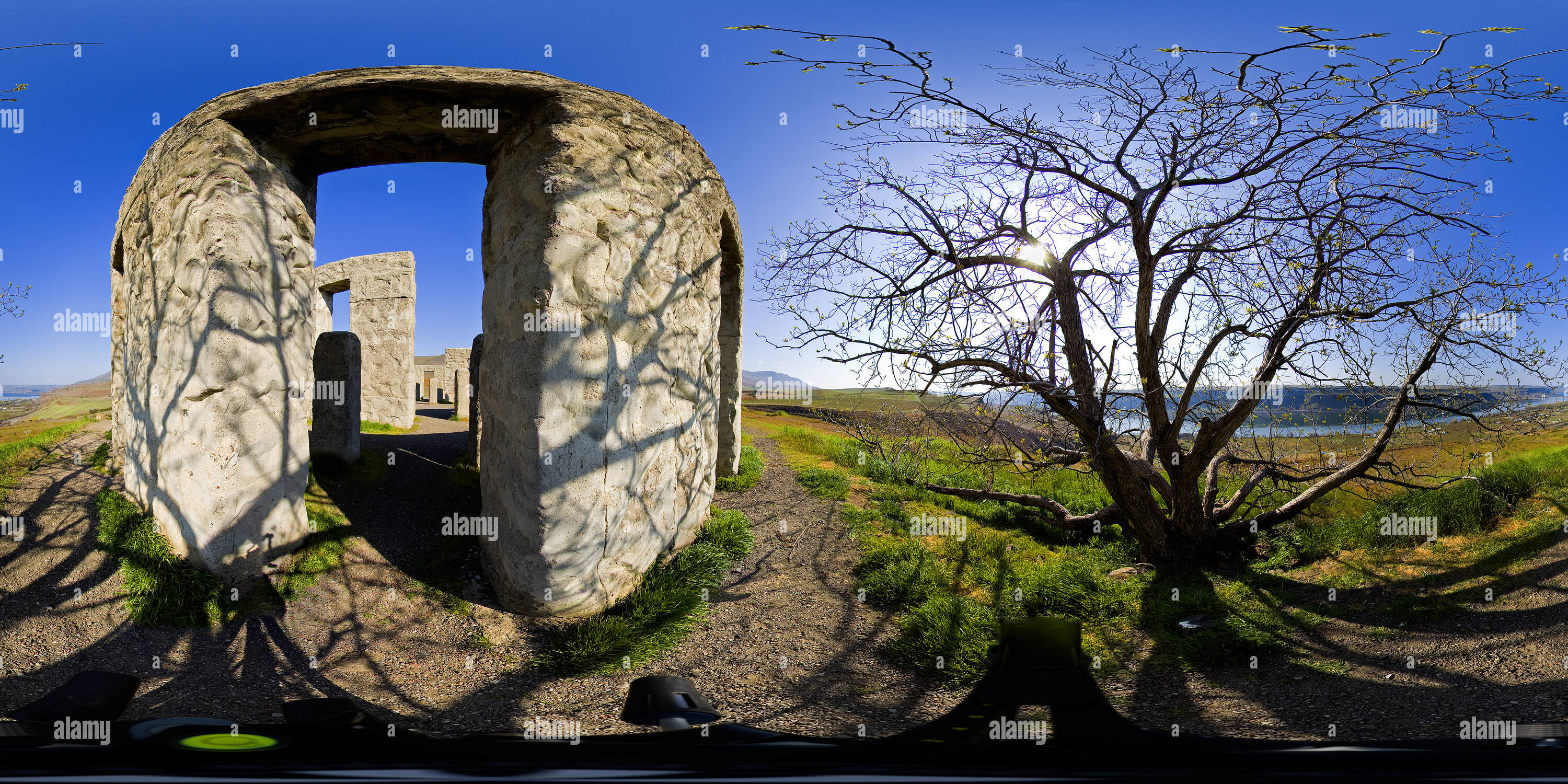 360° view of Stonehenge, Maryhill, Washington, USA Alamy