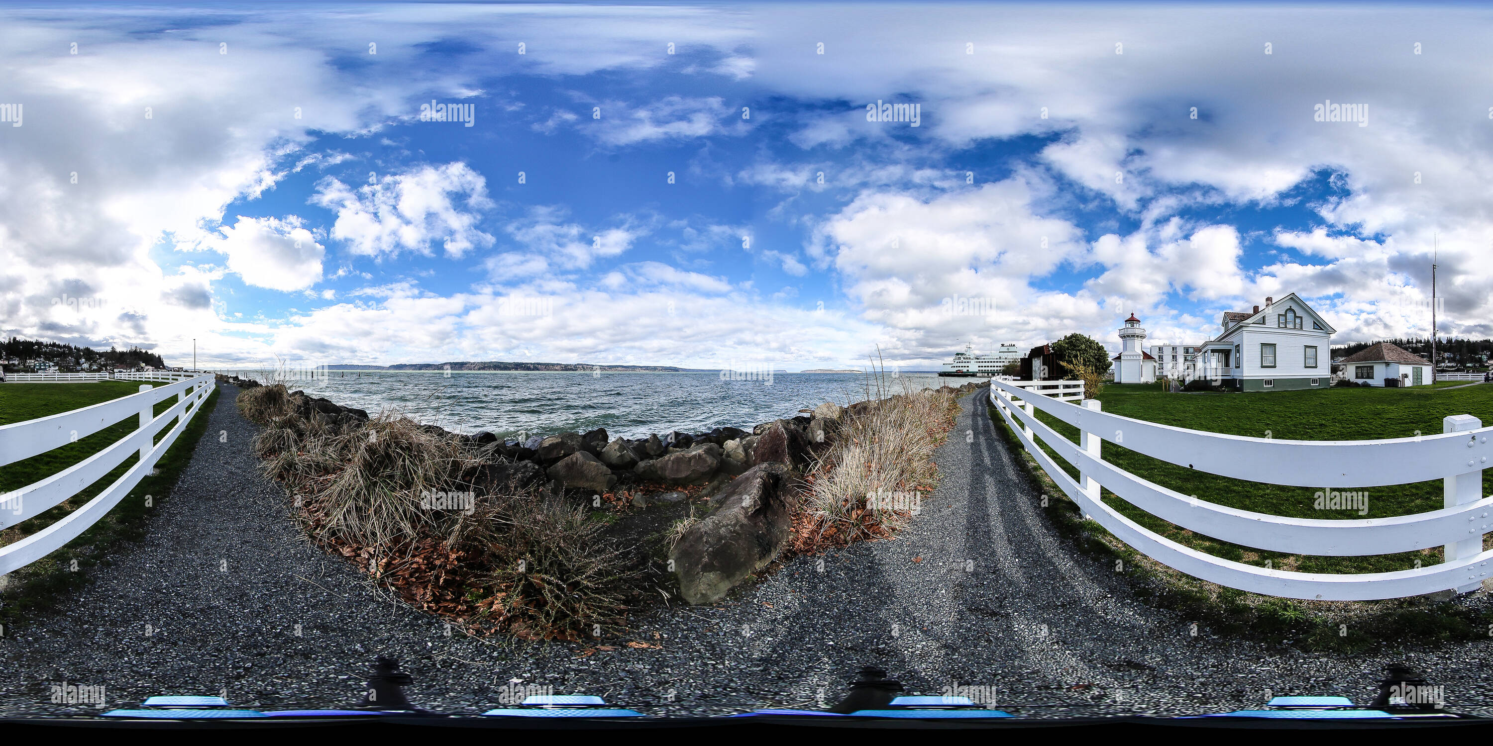 360° view of Mukilteo Lighthouse Park, Mukilteo, Washington Alamy