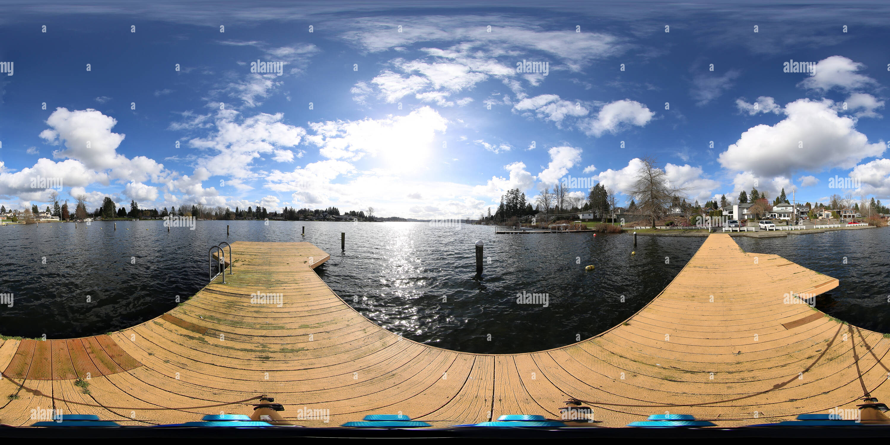 360° view of Lake Stevens, WA - Alamy