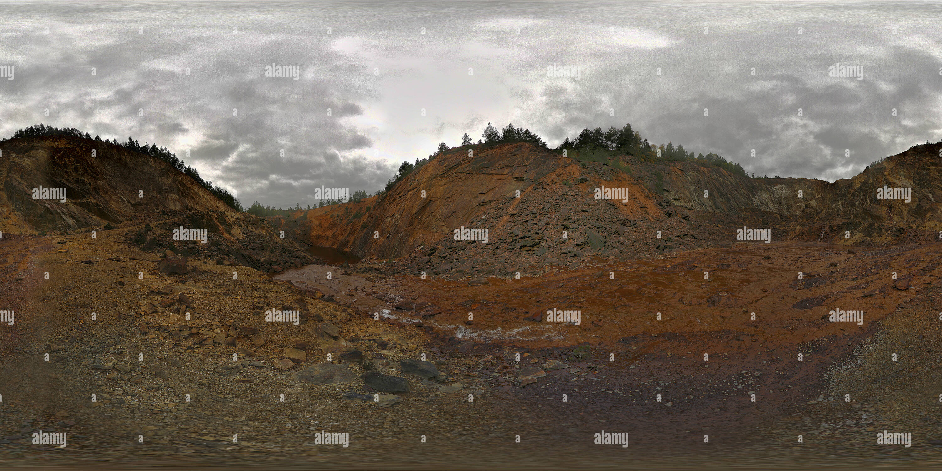 360° view of Cronebane mine Avoca Alamy