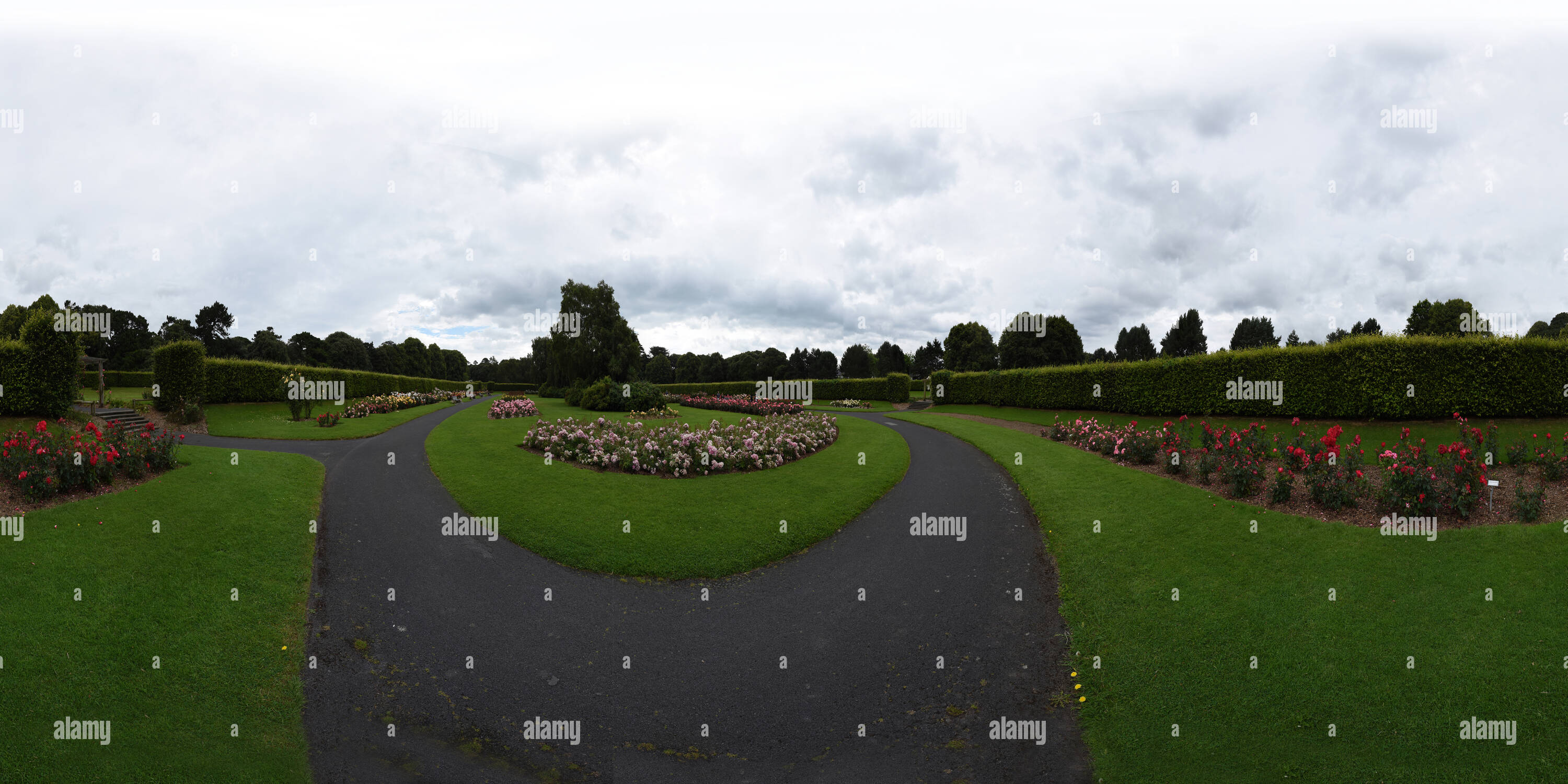 360 degree panoramic view of St Annes Park- Rose Garden, Clontarf