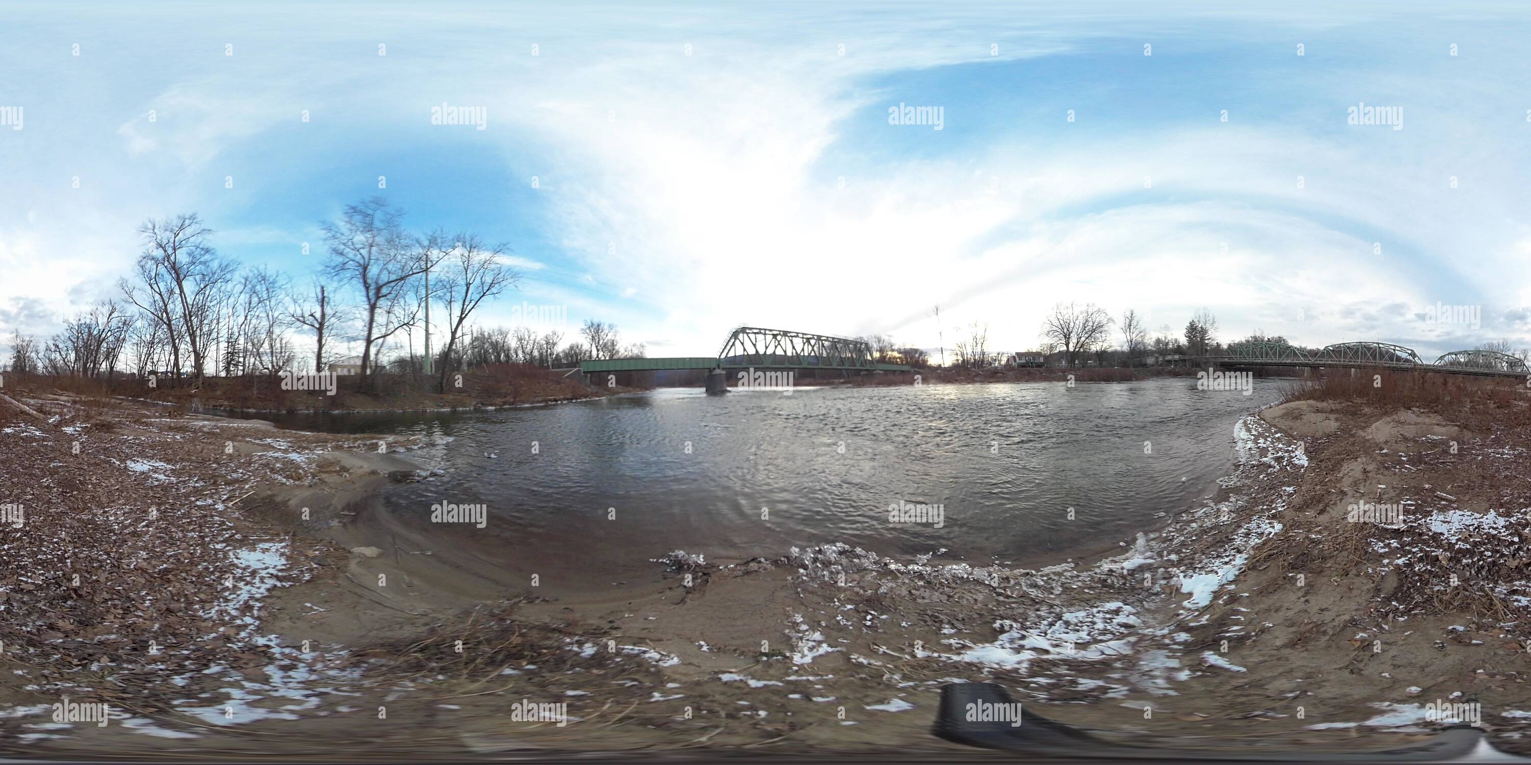 360° view of Lower Loyalsock Creek, Montoursville, Pennsylvania Alamy