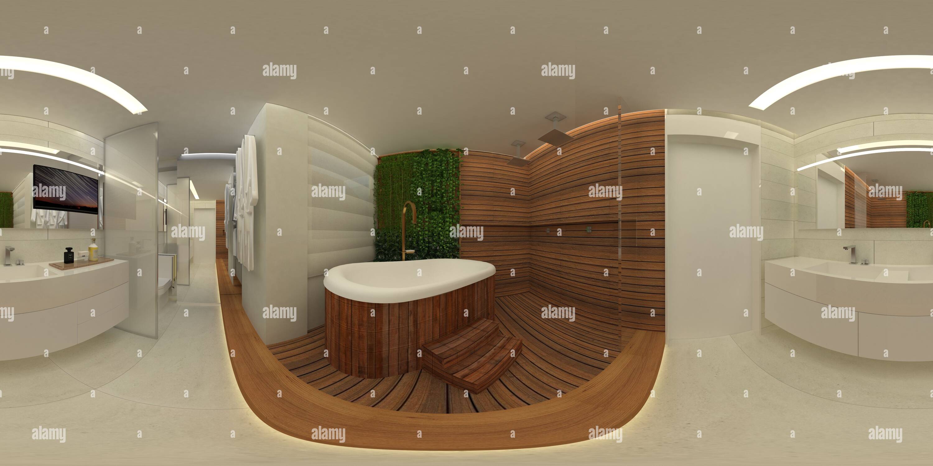 Spa Full View 360° view of Suite - spa - Alamy