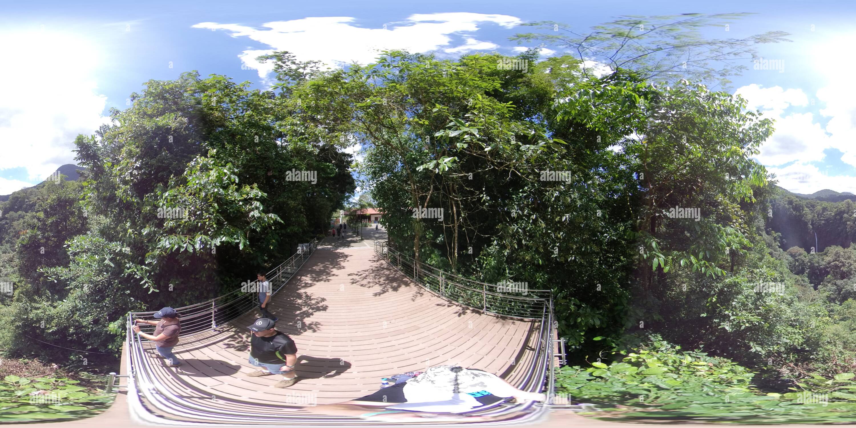 360 degree panoramic view of La Fortuna Waterfall, Costa Rica