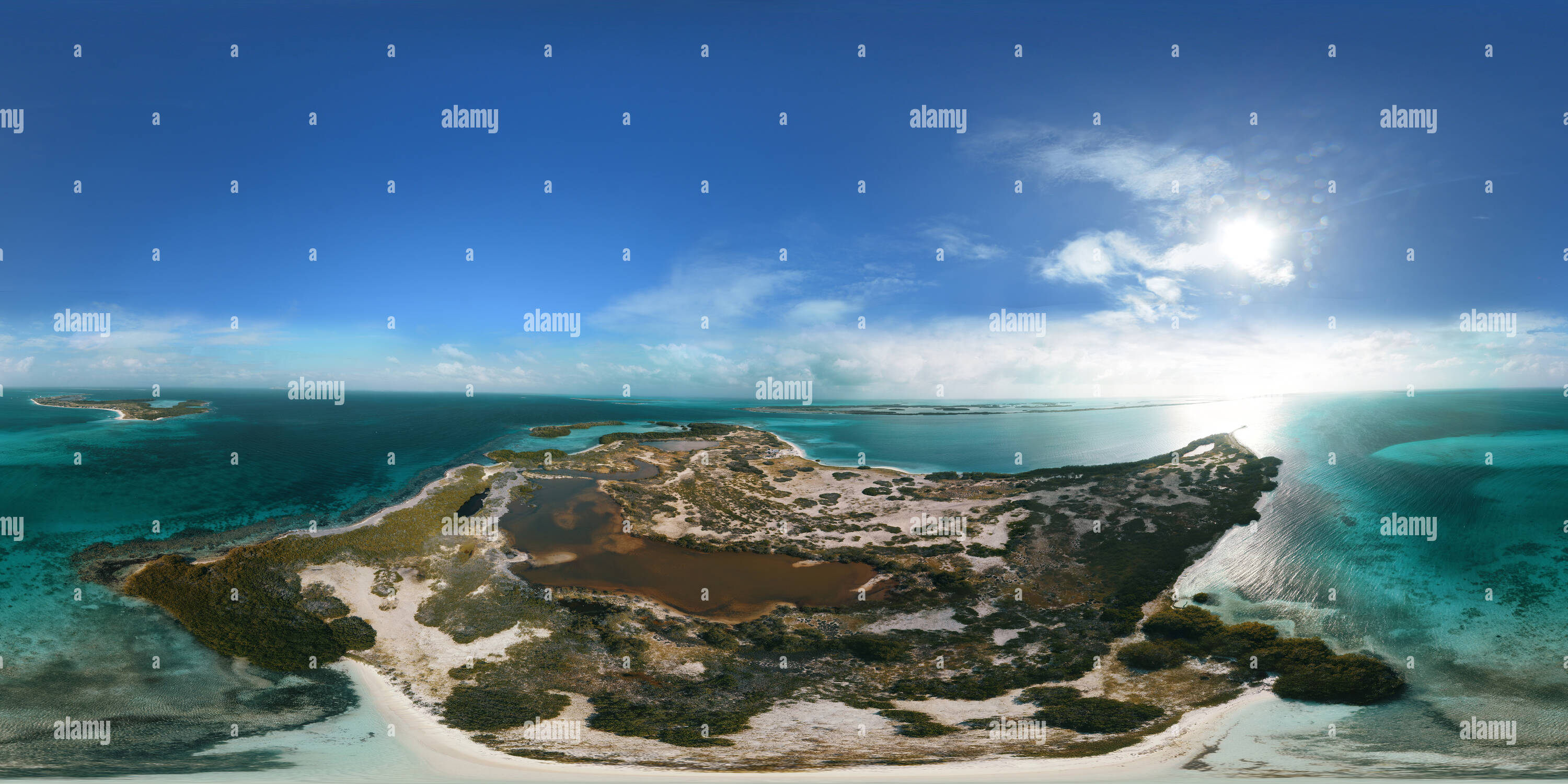 360° view of Aerial View, agustin Archipelago, Los Roques, Los Roques ...