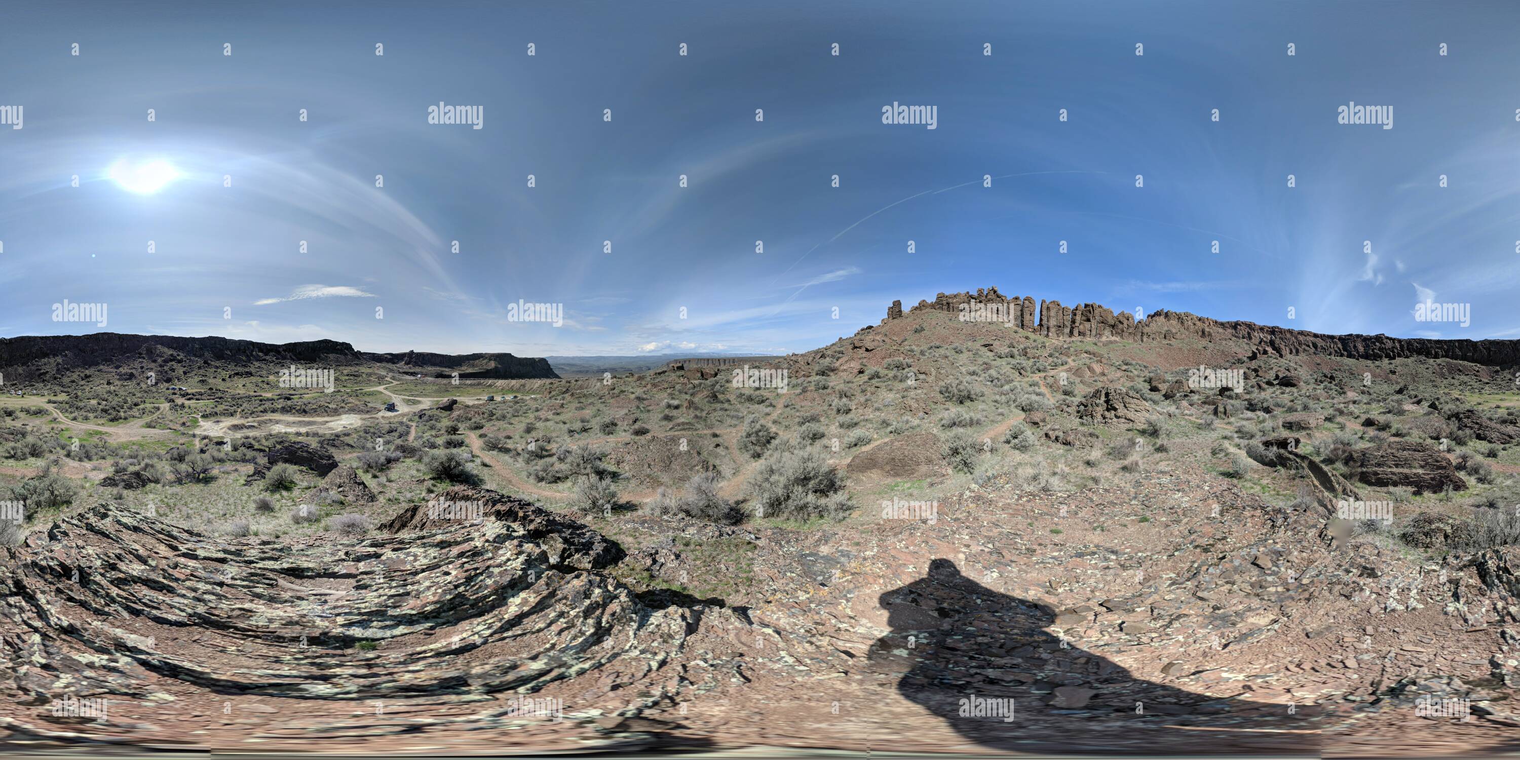 360° view of Frenchman Coulee, Washington State - Alamy