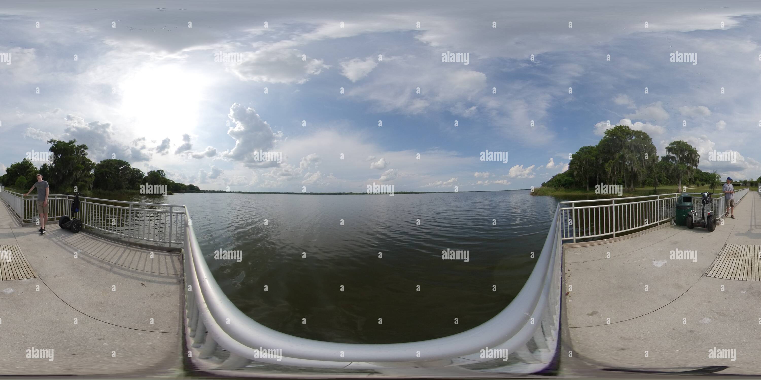 360 degree panoramic view of Lake Jesup, Florida