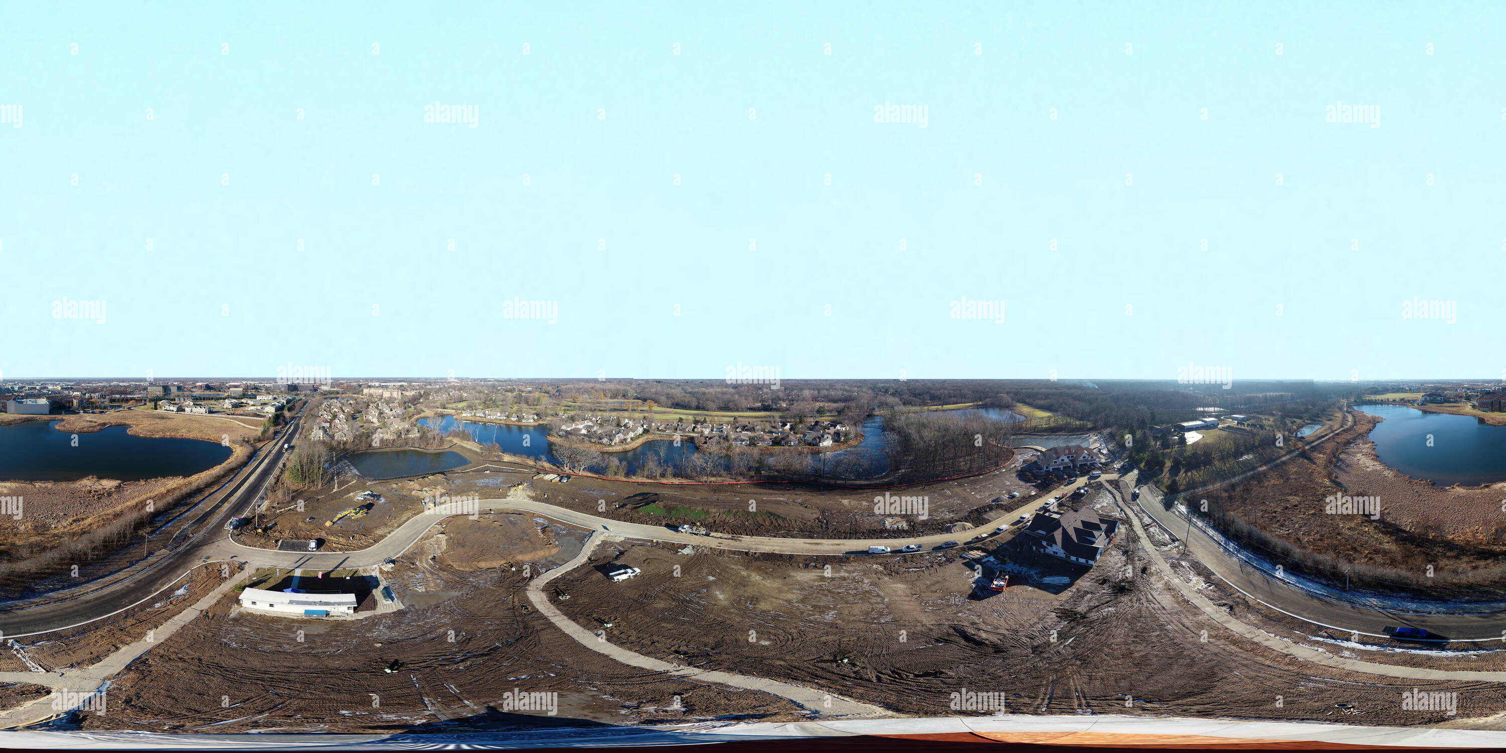 360° view of Subdivision under construction - Alamy