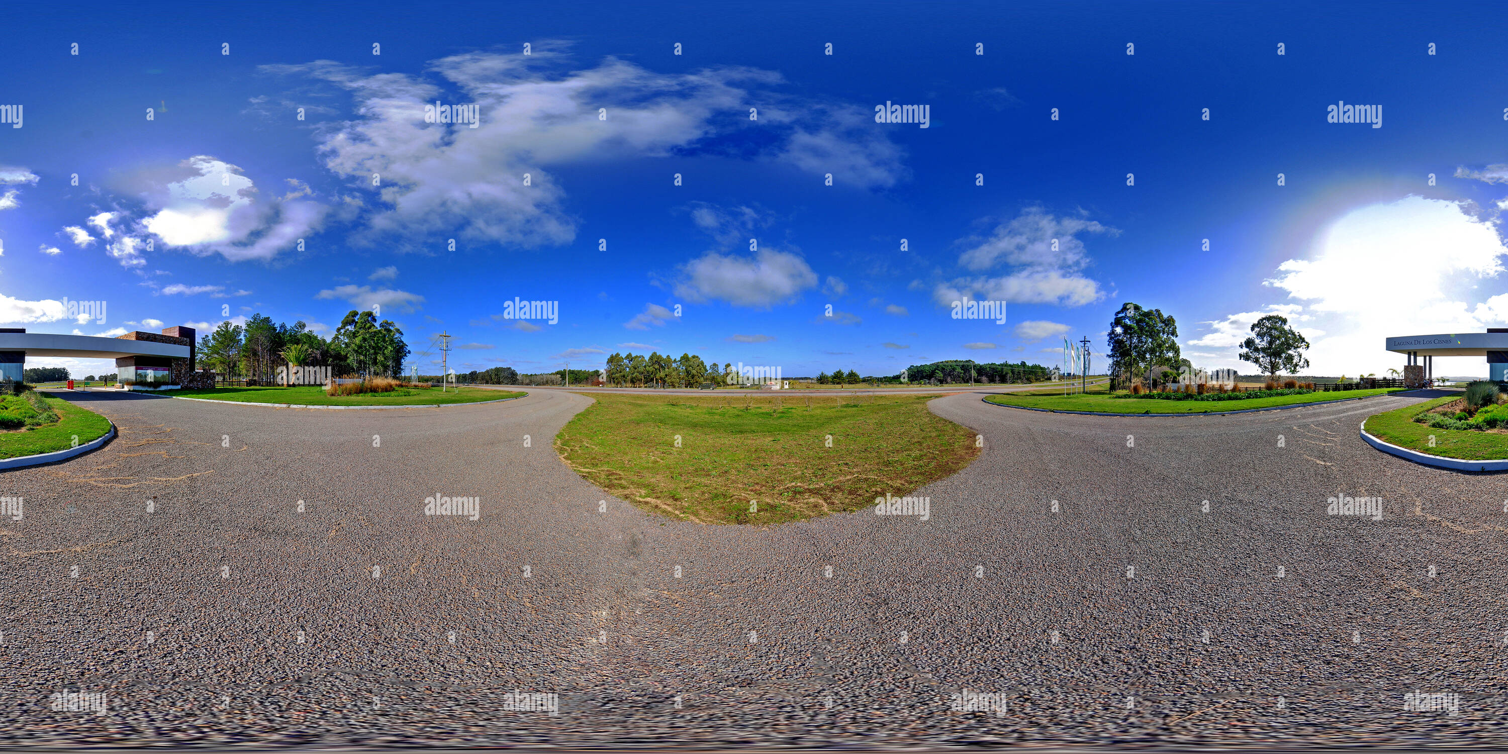 360 degree panoramic view of Entrada Laguna de Los Cisnes