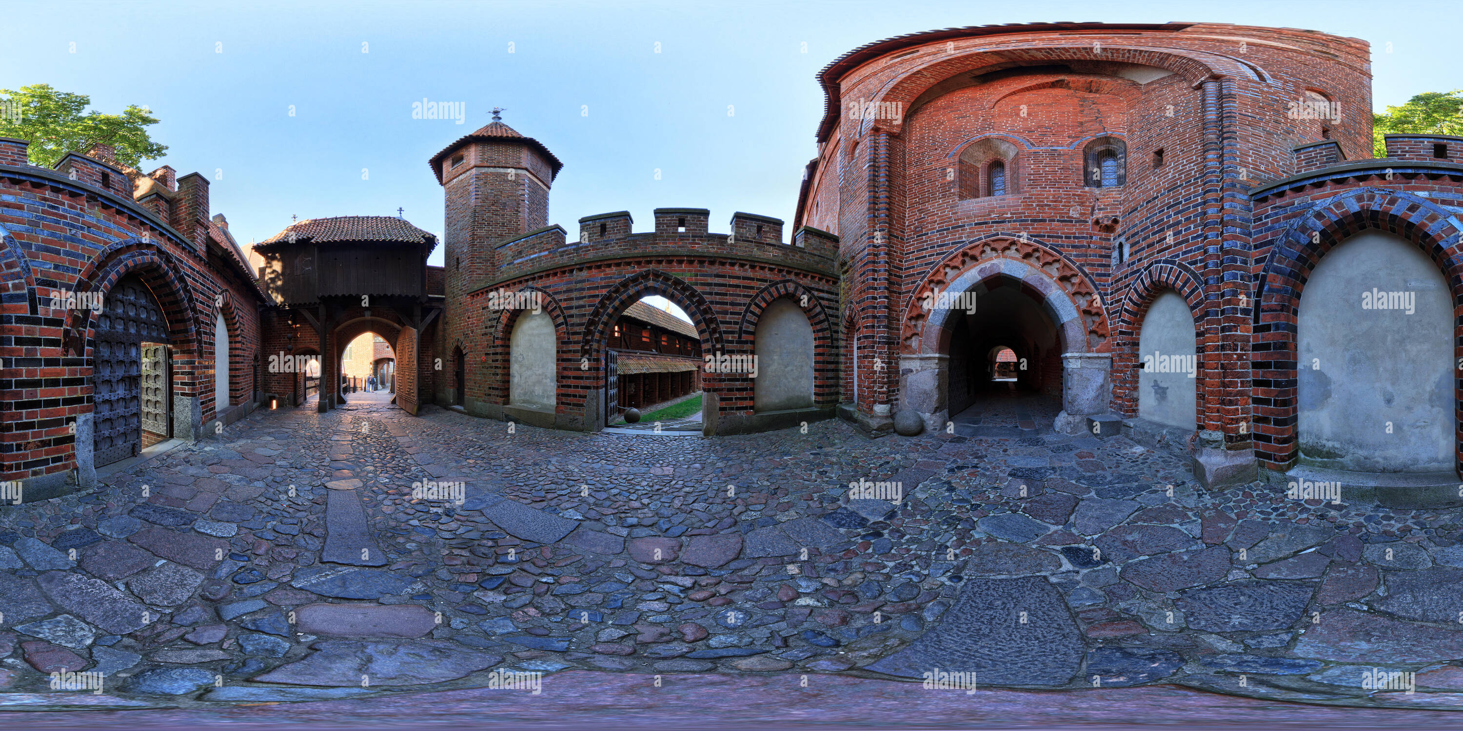 360 degree panoramic view of 360 degree virtual tour of Teutonic Castle in Malbork