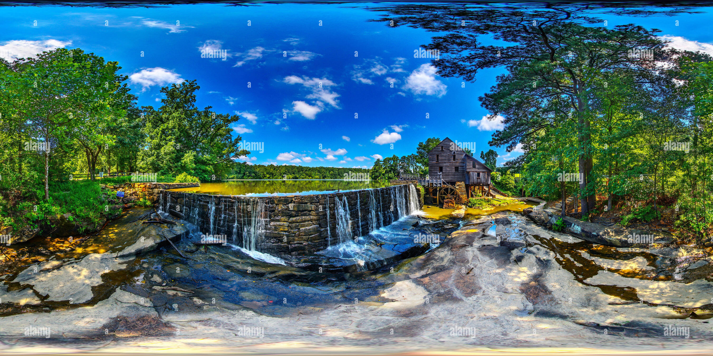 360° view of Historic Yates Mill County Park Alamy
